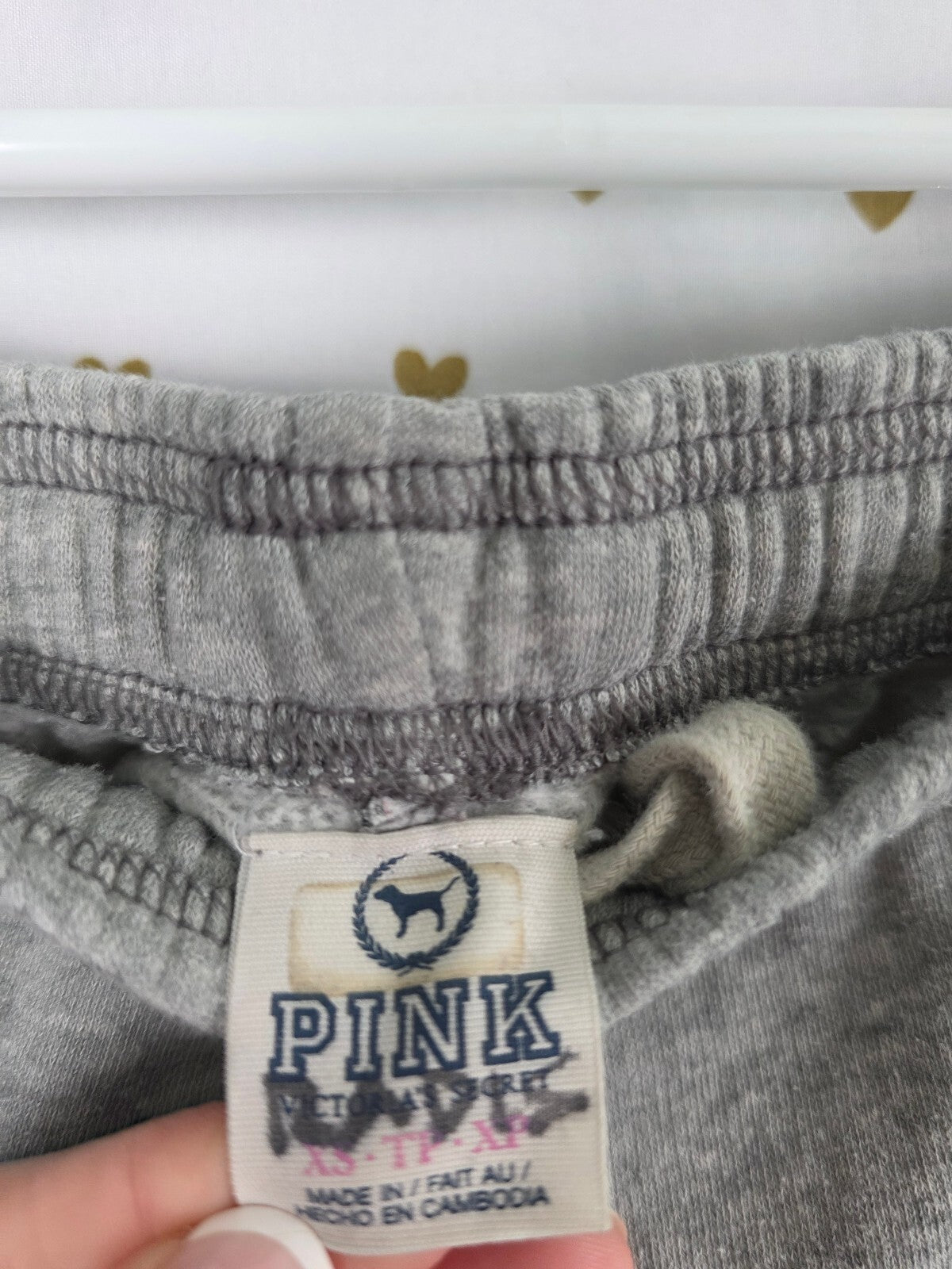 Victorias Secret PINK Vintage Rainbow Long Logo Sweats Tapered Y2k XS