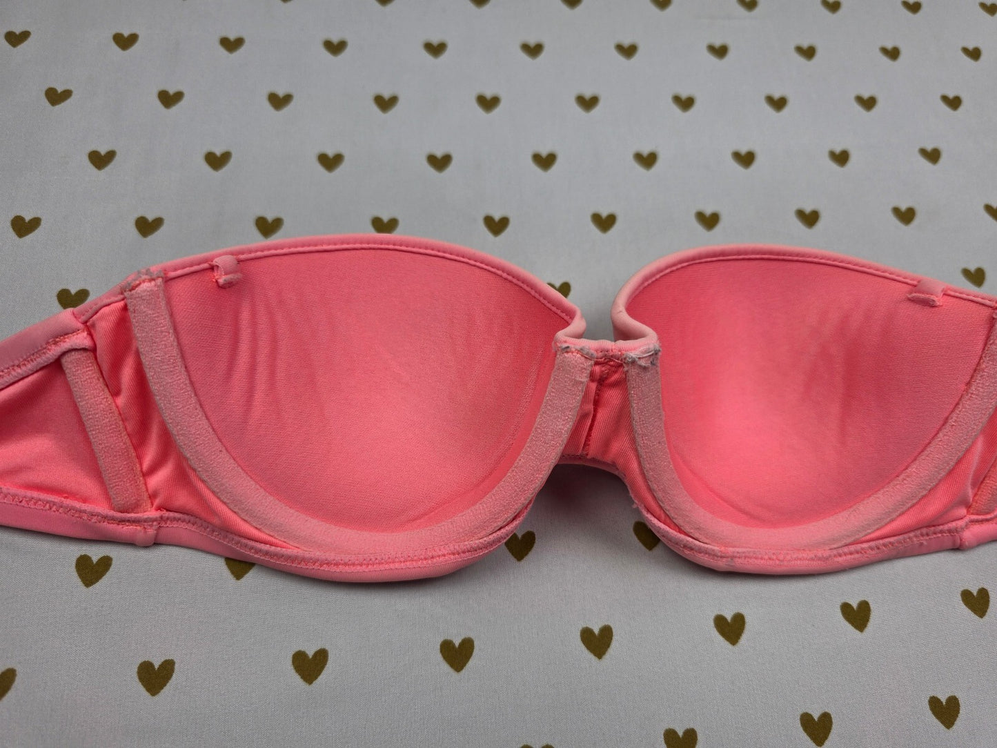 Victorias Secret Neon Strapless Swim Top 32B