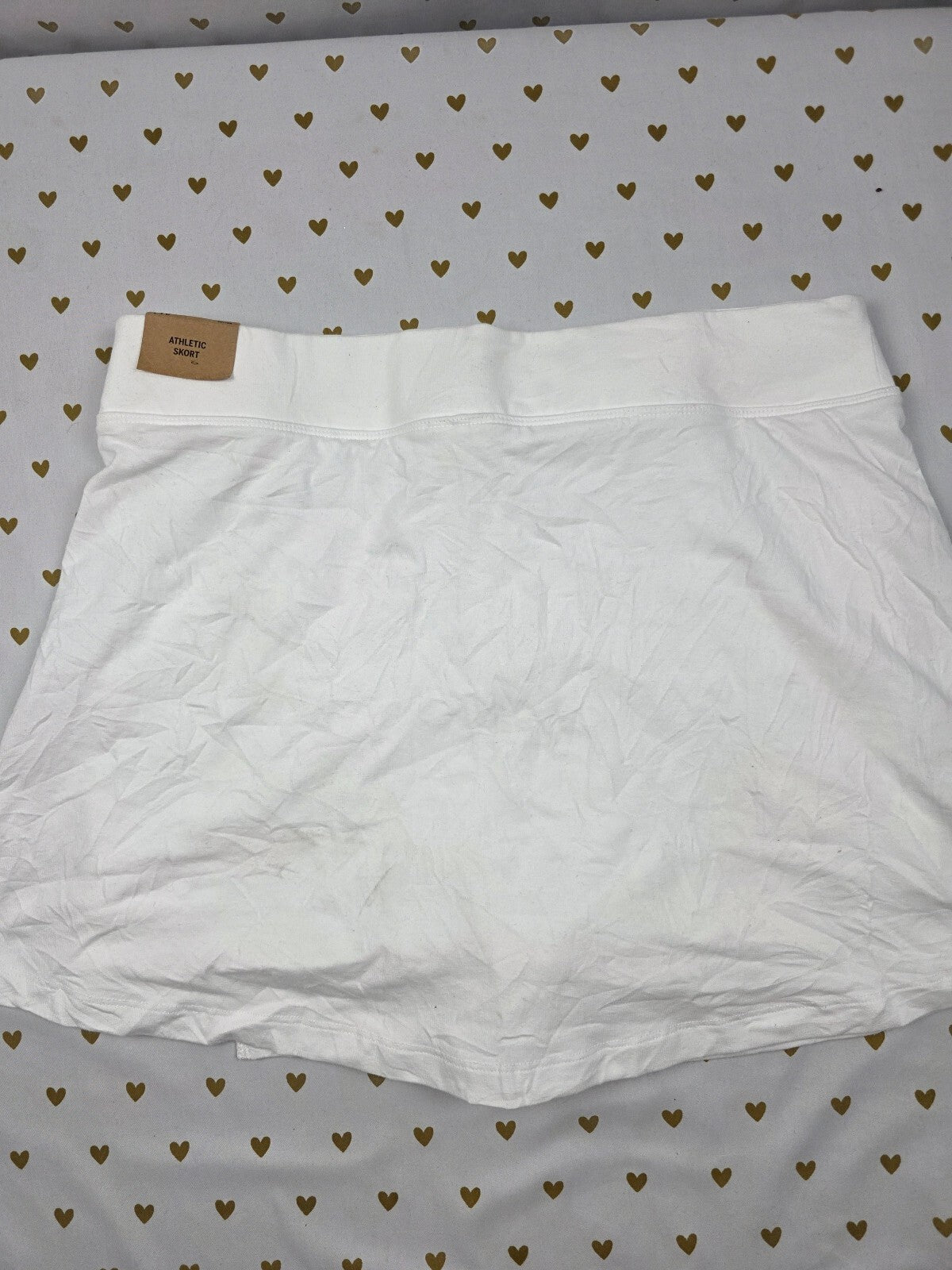 Victorias Secret PINK NEW NWT White Skorts Skirt Shorts Athletic Large