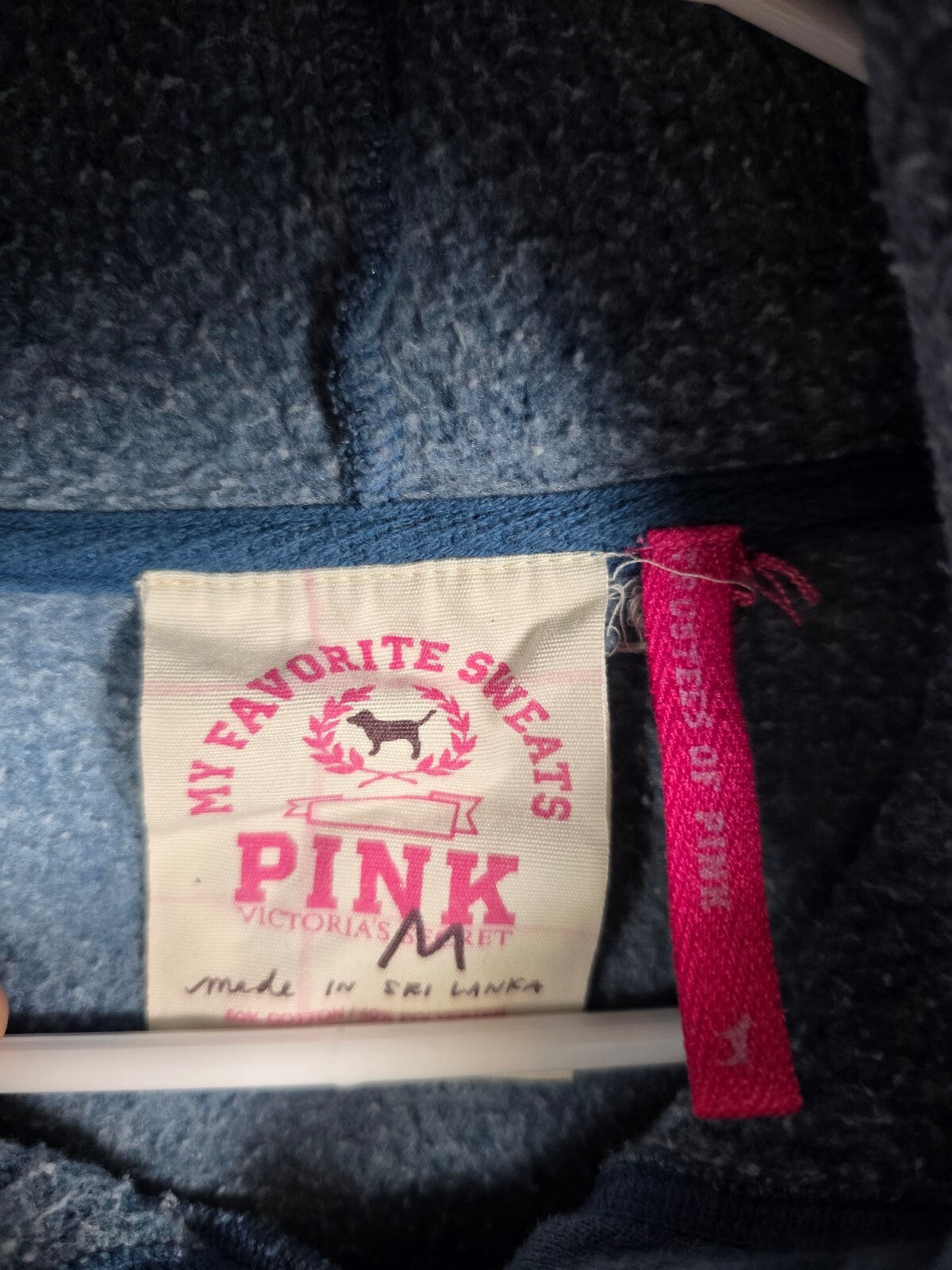 Victorias Secret PINK RSVP Vintage Sweater Dress Hoodie Pullover MEDIUM Y2k