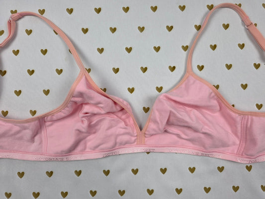 Victorias Secret Vintage Cotton 34C Lightly Lined Lounge bra PINK