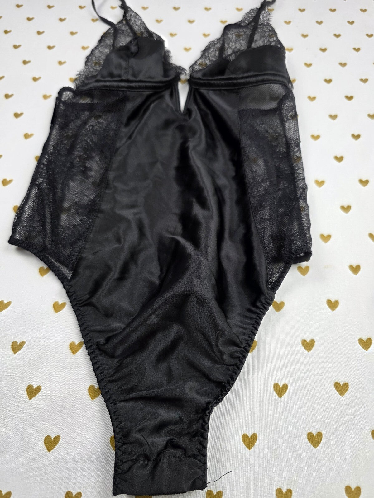 Victorias Secret Black Sexy Teddy Nightie Lingerie Bodysuit Thong XS