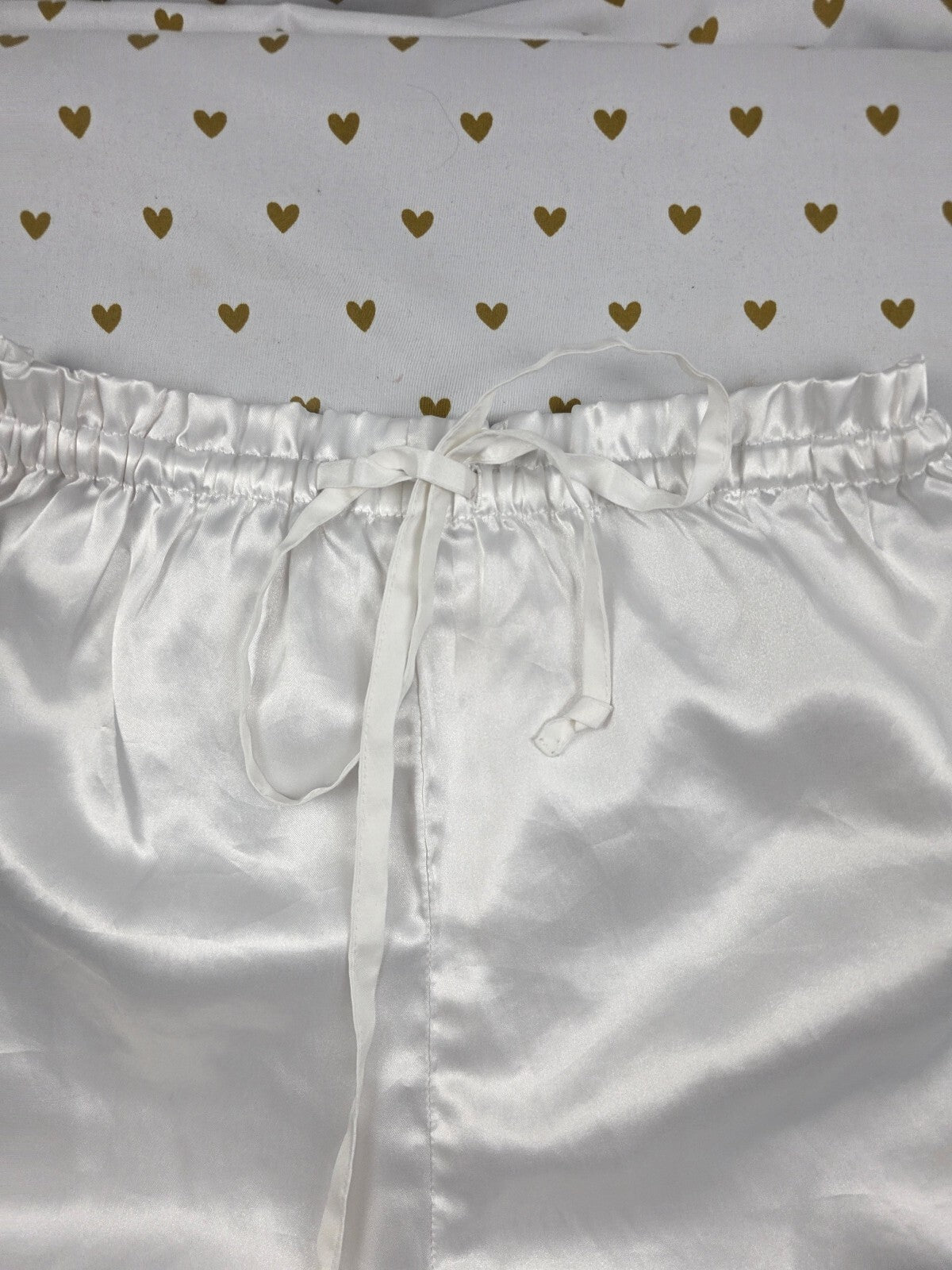 Victorias Secret Vintage Gold Label Satin SM Sleep Shorts Boxers Pajama Bottoms