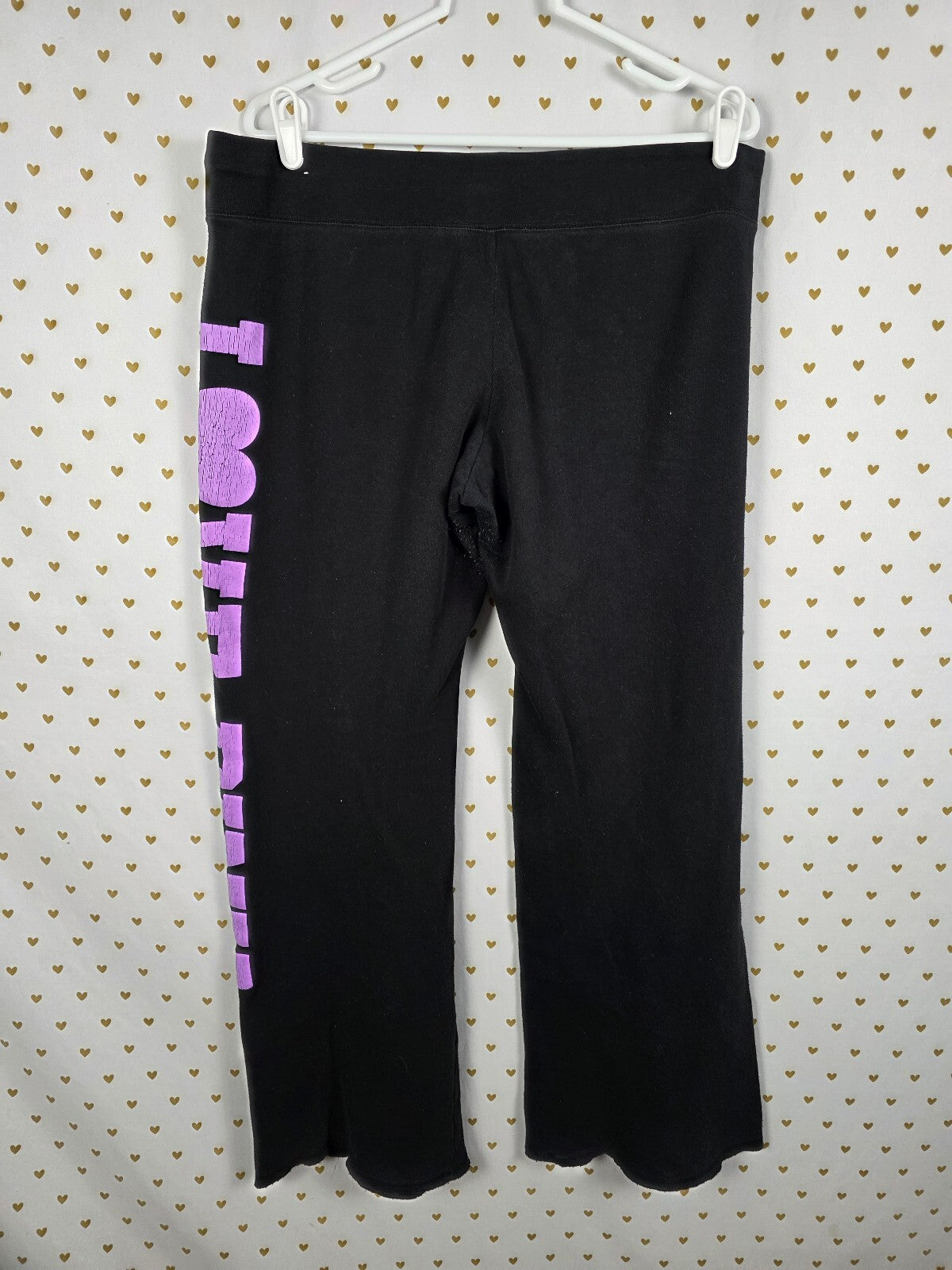 Victorias Secret PINK LOVE Logo Purple Sweats vintage y2k LARGE