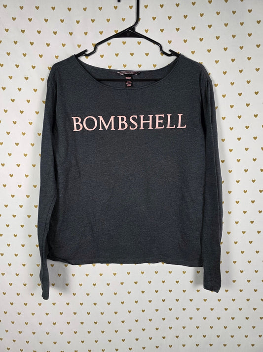 Victorias Secret Bombshell Long Sleeve Cropped Tee shirt Small