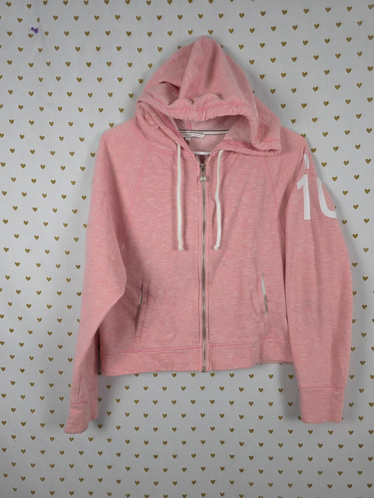 Victorias Secret ANGELS Striped Wings Full zip hoodie jacket SMALL