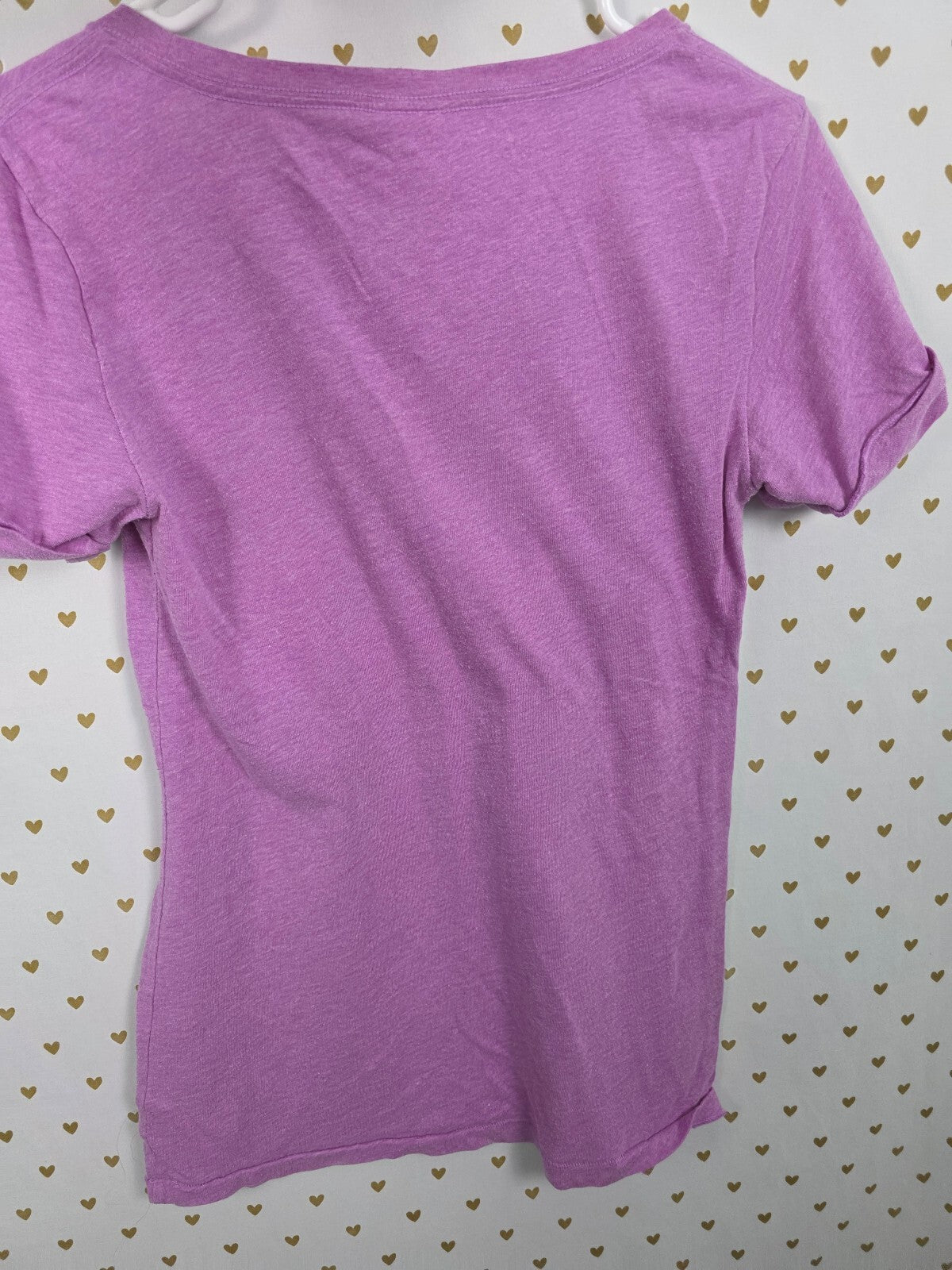 Victorias Secret PINK LOVE BLING Sequined Stripe Purple Vintage Tee shirt y2k M