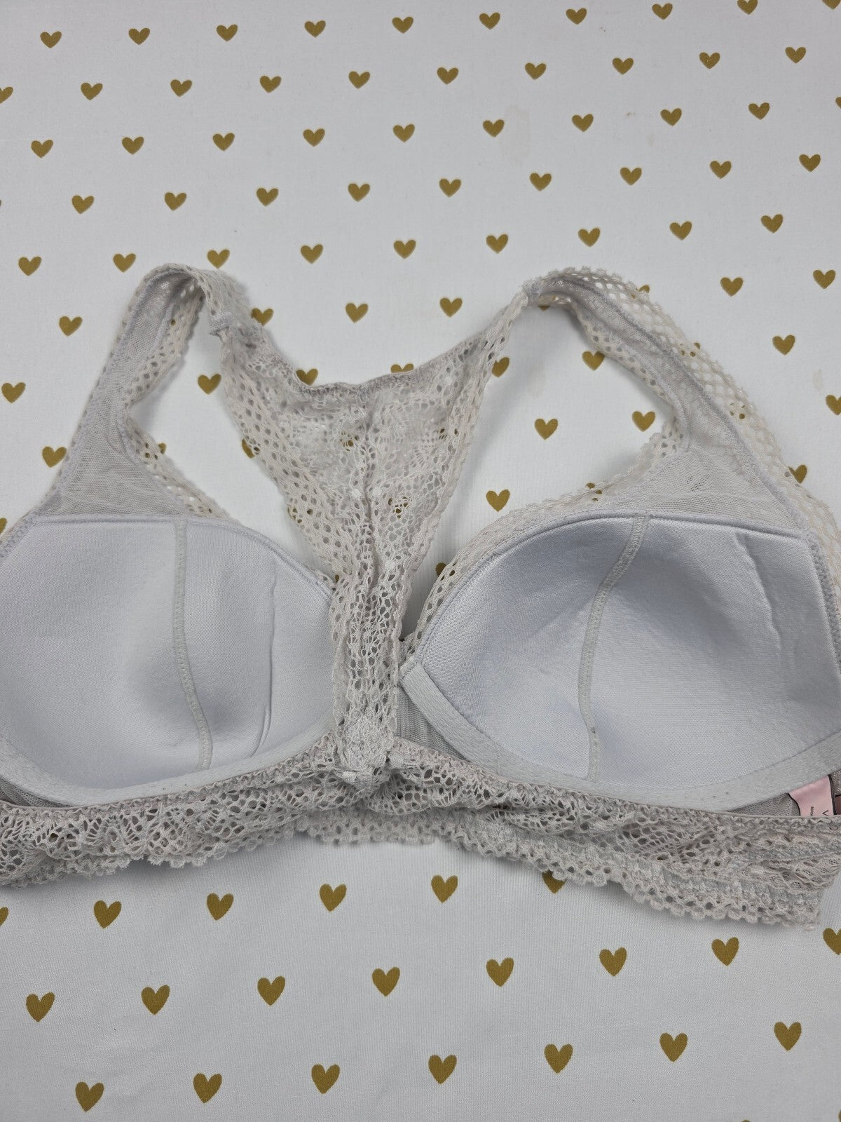 Victorias Secret Grey medium Racerback Bralette Bra Top Tank