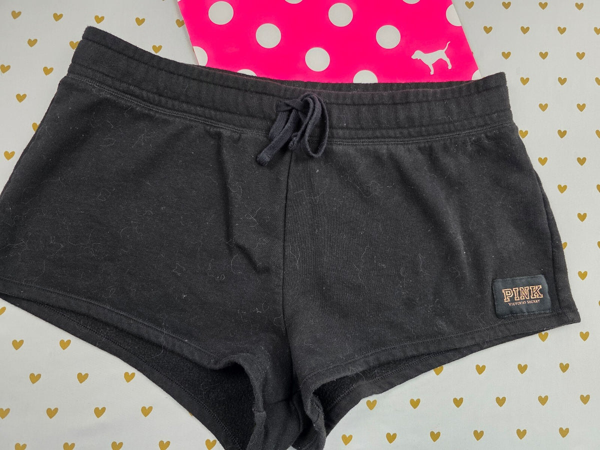 Victorias Secret PINK Bling Gold Sequined Sweat Shorts Large