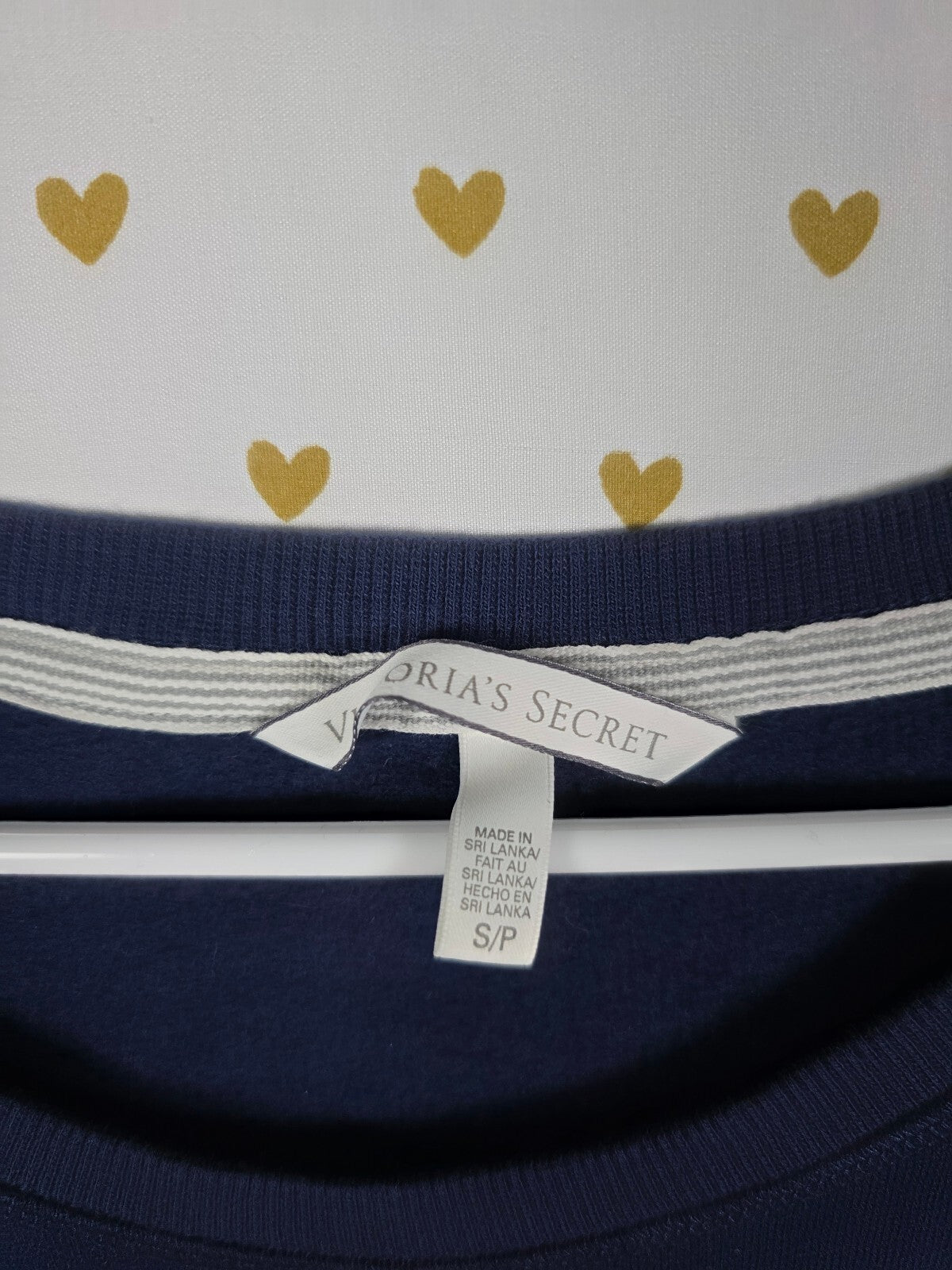 Victorias Secret ANGELS Blue Crew Sweater Shirt SMALL wings