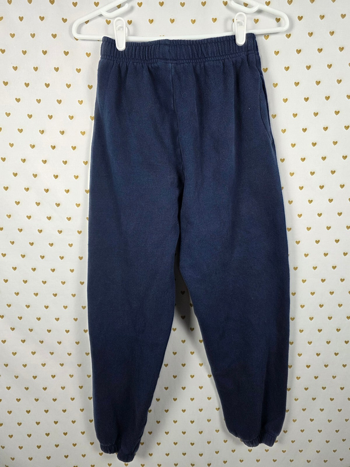 Victorias Secret PINK BLING studded Logo Sweats Sweatpants Joggers Blue XS