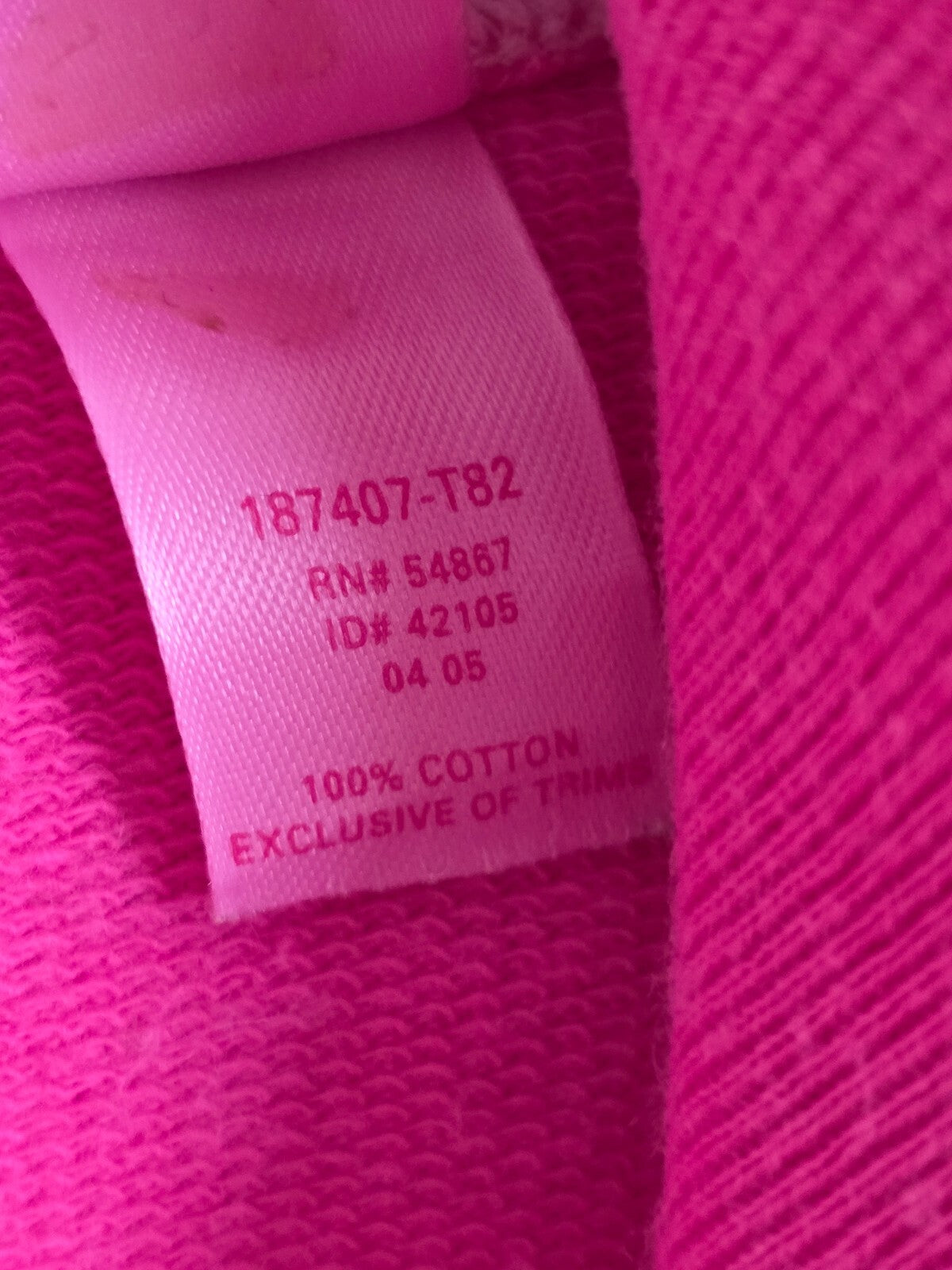Vintage Victoria's Secret PINK 2005 Zip Jacket L Shining Pink Stars Y2K