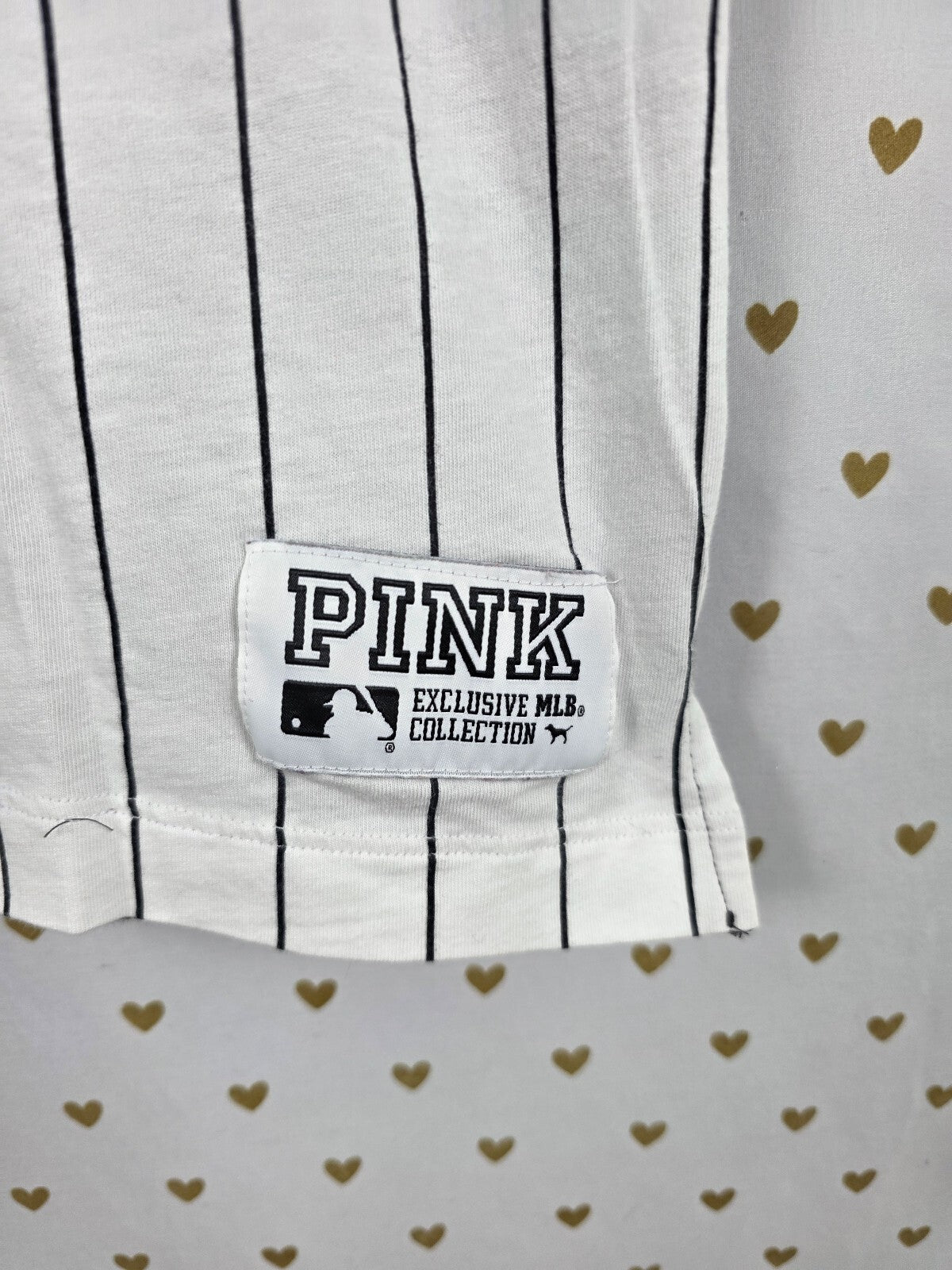 Victoria's Secret PINK SF Giants Sequin Baseball Jersey Shirt Small MLB Bling