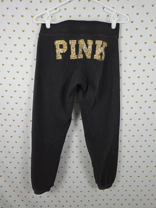 Victorias Secret PINK VINTAGE HTF PEACE BLING Y2k Sweats Sweatpants  XS