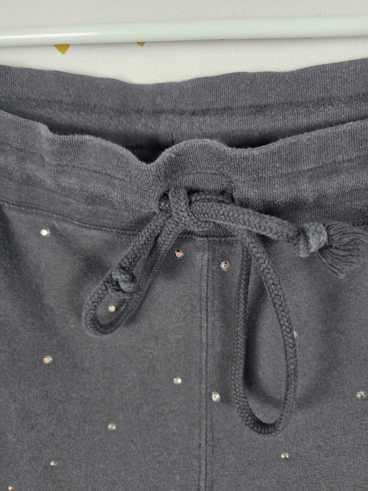 Victorias Secret PINK Studded BLING Rhinestone SWEATS Sweatpants Vintage LARGE