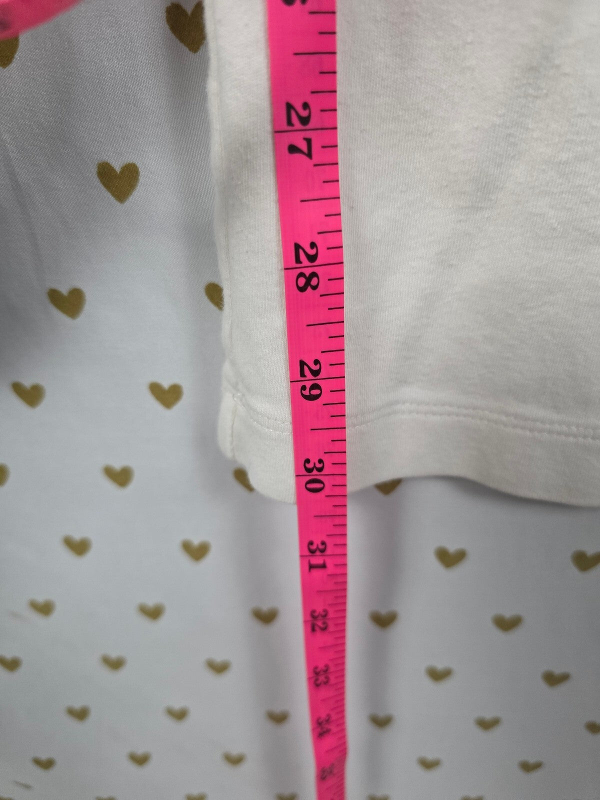 Victorias Secret PINK Vintage Soft UNIVERSITY Sweats Flare White Cotton SMALL