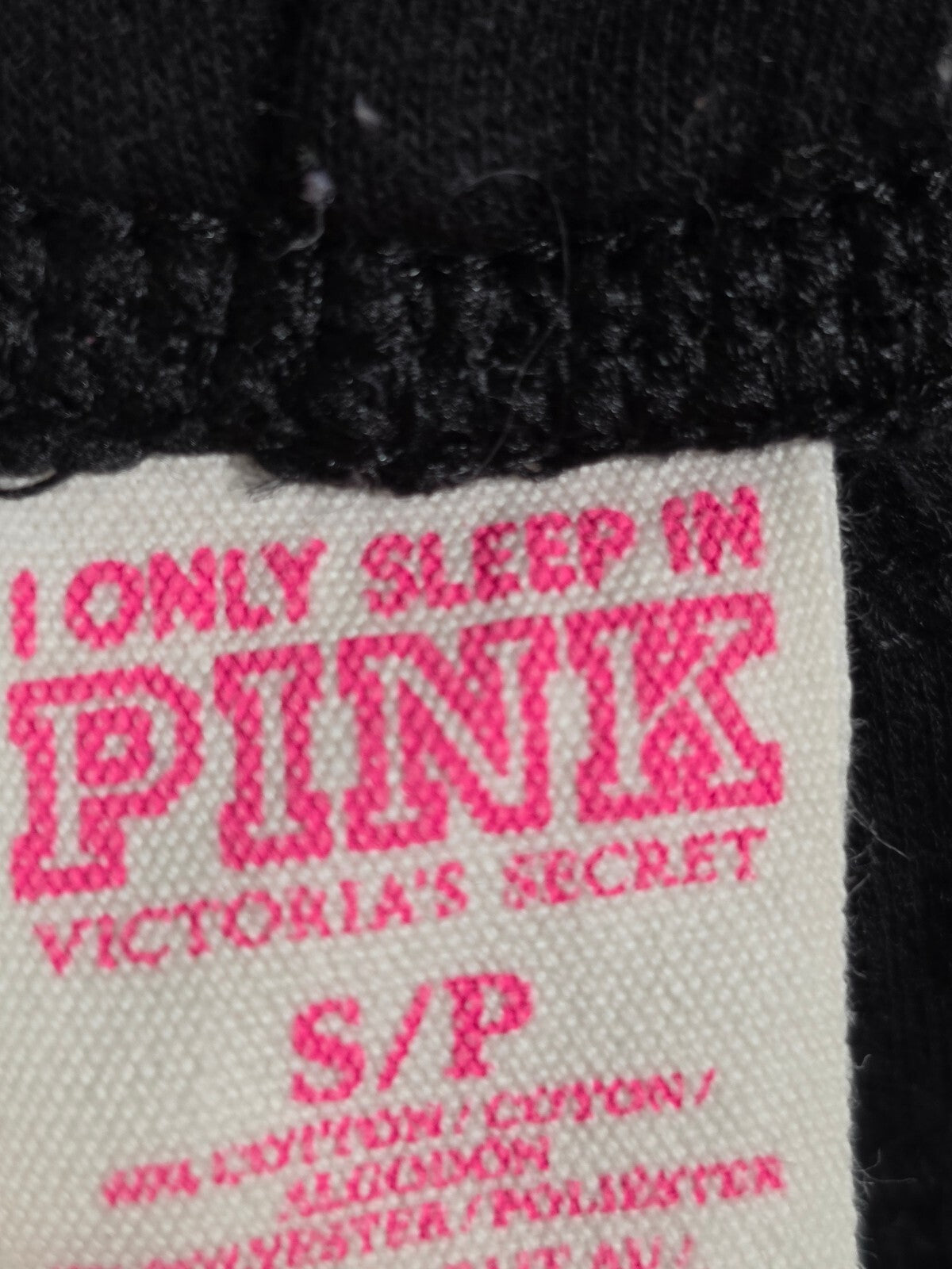 Victorias Secret PINK Logo butt Sweats SMALL Sleep Pants Pajama PJ Bottoms
