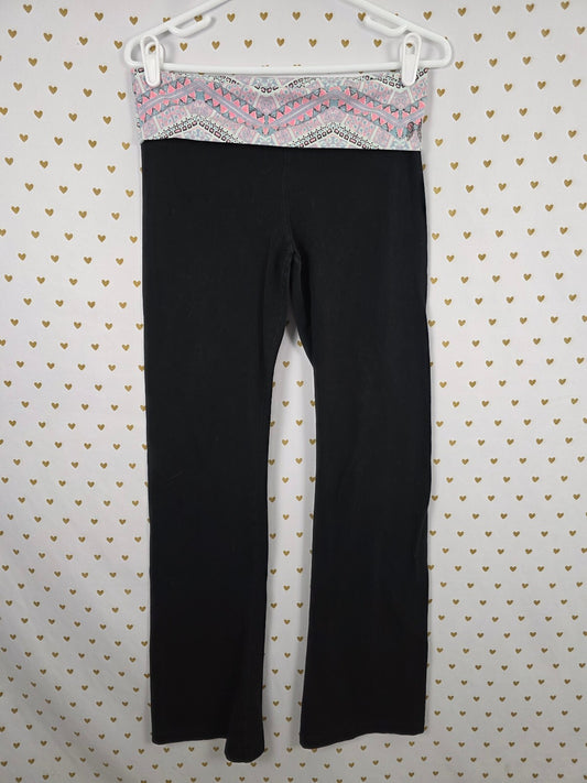 Victorias Secret PINK Vintage y2k foldover Yoga pants flare Small