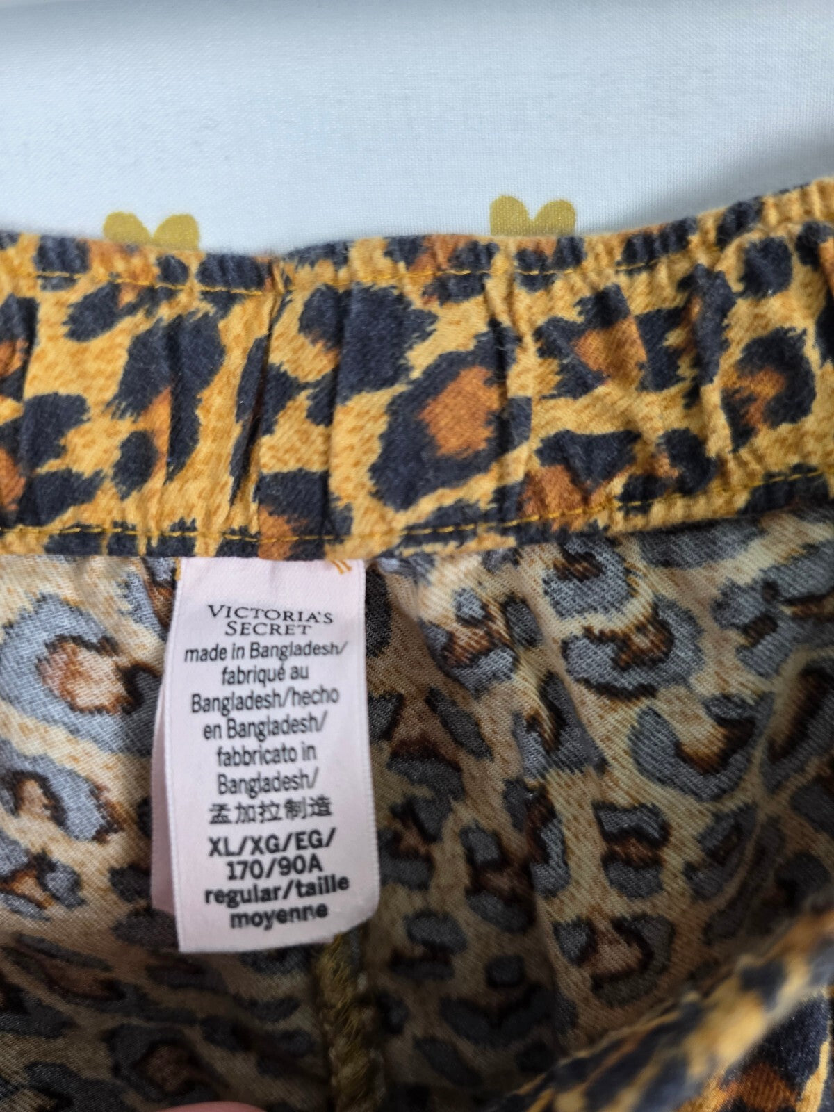 Victorias Secret  Leopard Cheetah Cute Soft XL Sleep Pants Pajama PJ Bottoms