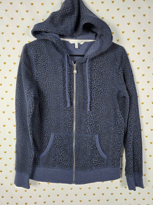 Victorias Secret Pink ANGELS WINGS Cheetah Spot Leopard Hoodie Jacket SMALL