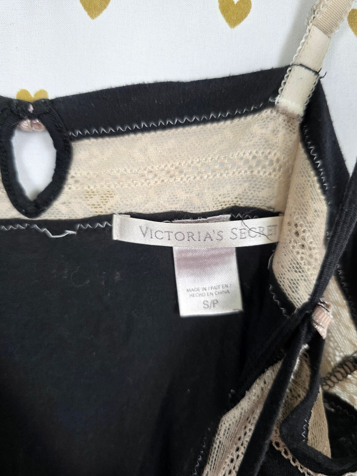 Victorias Secret Soft Black Romper Sleep Outfit Small