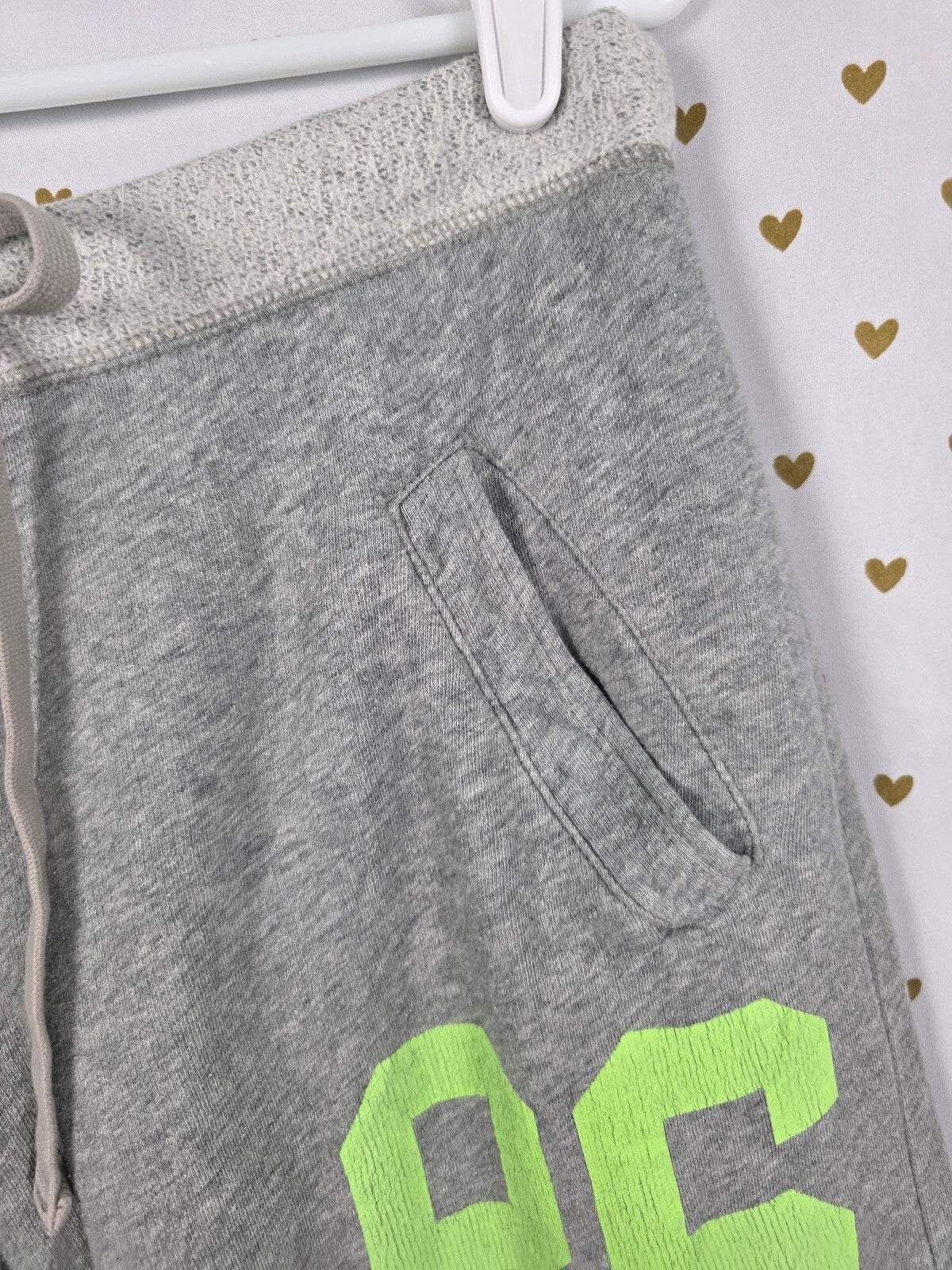 Victorias Secret PINK Vintage Boyfriend Diaper Butt Neon Logo Sweats SMALL