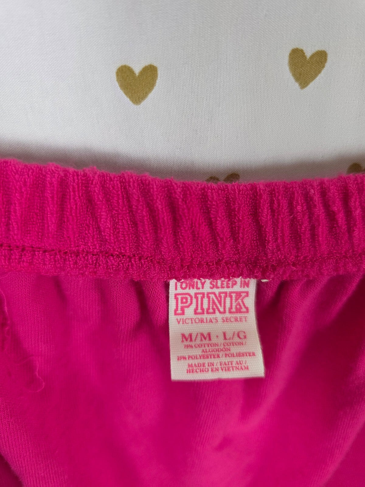 Victoria's Secret PINK Sequin BLING Hot Pink Terry Cloth Towel Wrap M/L