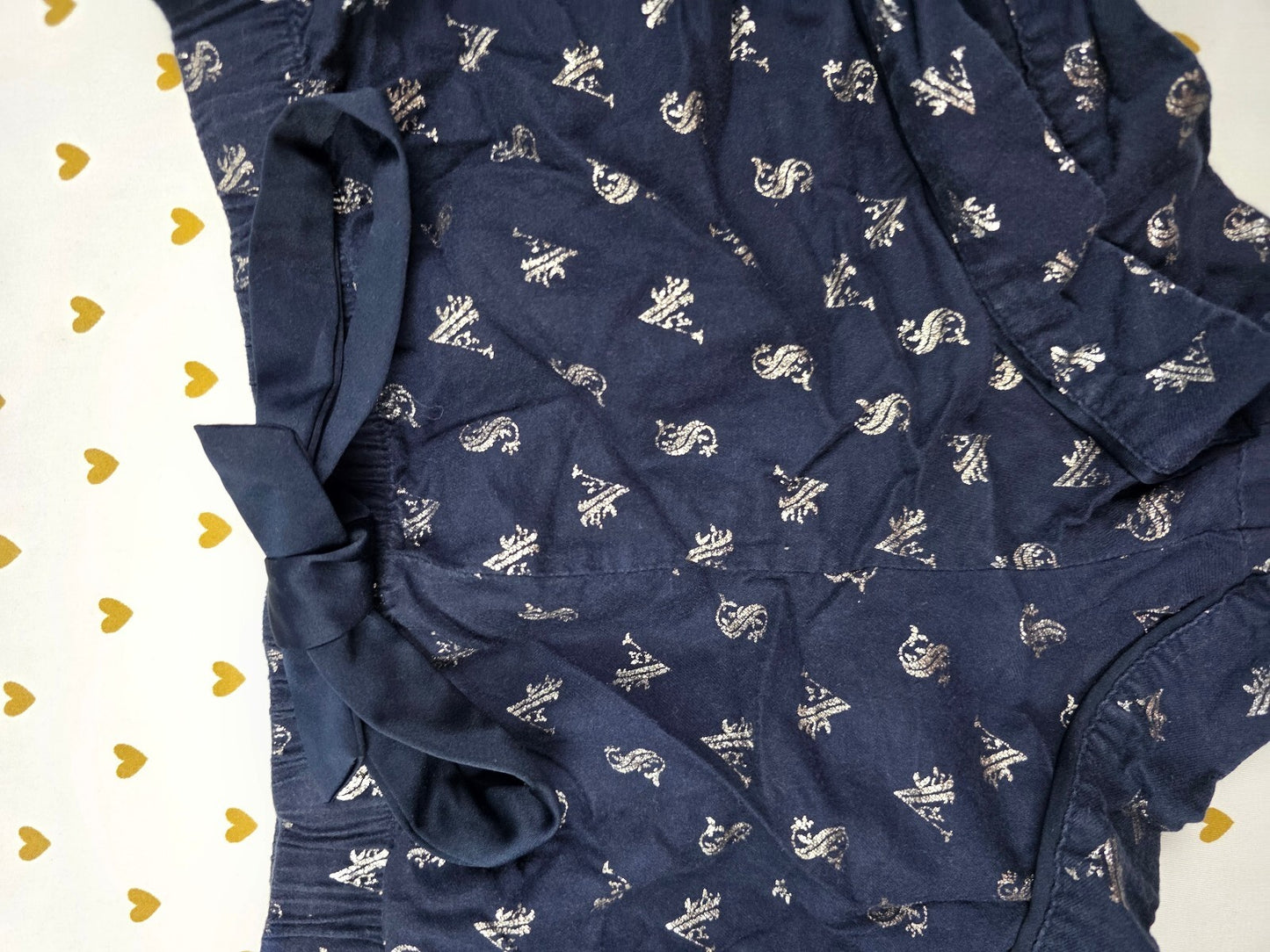 Victorias Secret Blue Ruffle Logo Medium Sleep Shorts Boxers Pajama Bottoms