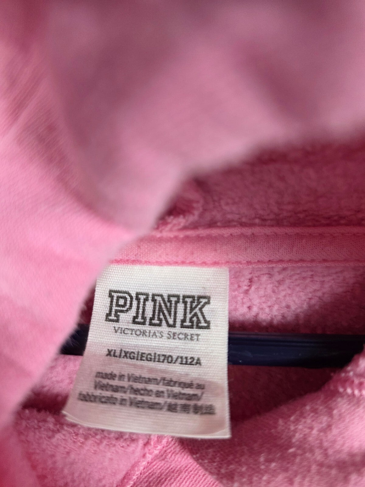 Victorias Secret Pink Large XL Hoodie Sweats Logo SET outfit Sweatpants 2pc