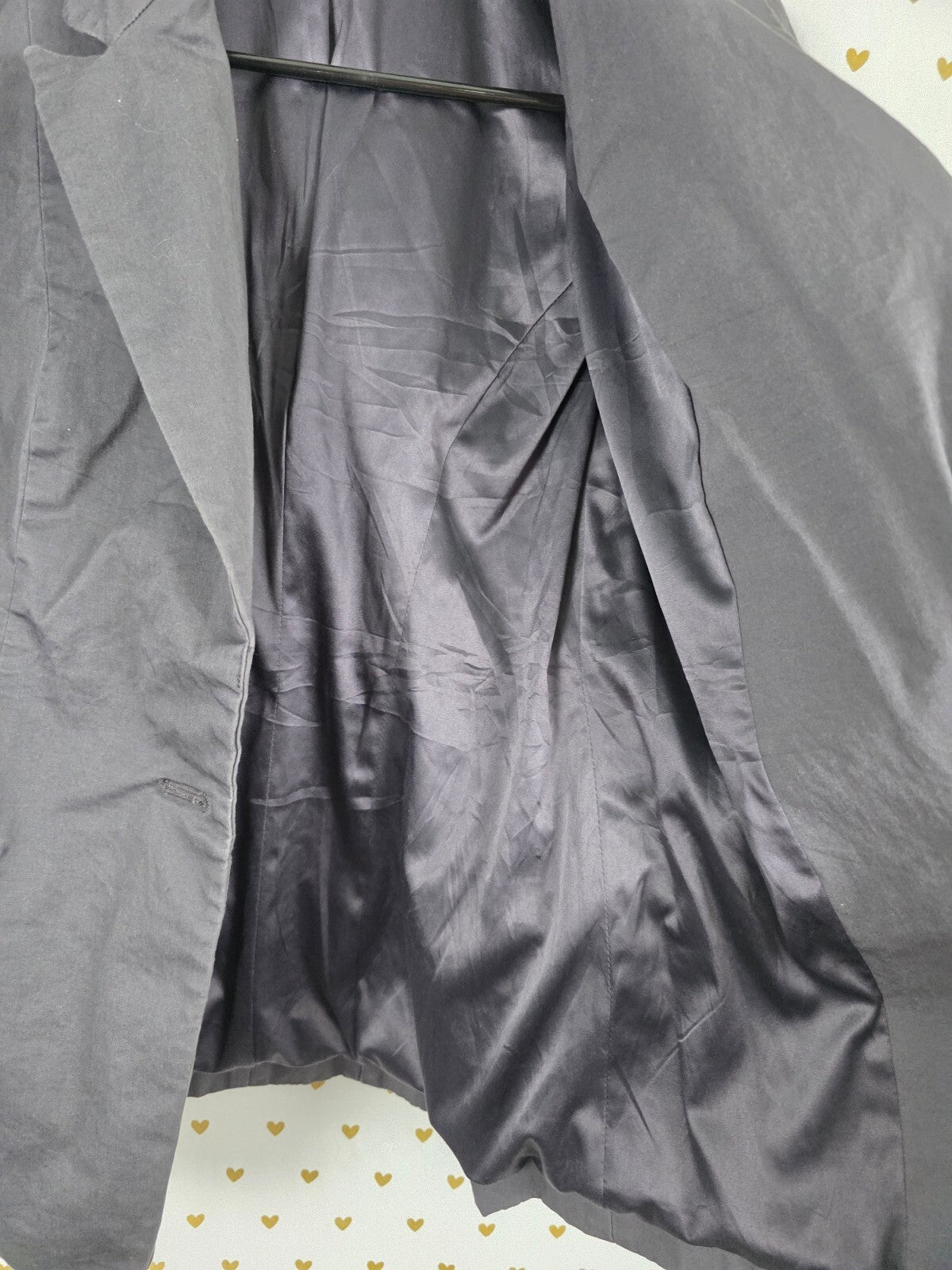 Victoria's Secret Blazer Size 2 Charcoal Gray Fitted One Button Jacket