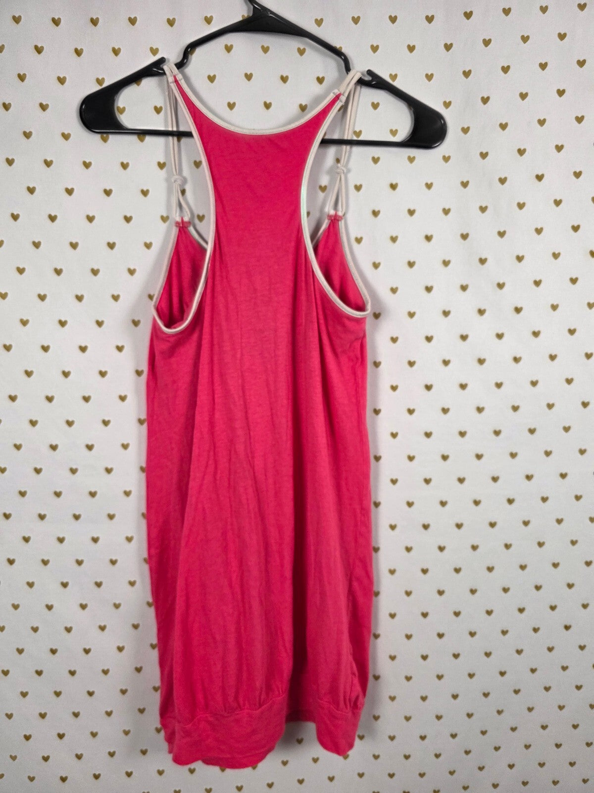 Victoria's Secret PINK SO HOT Tank Top XS Metallic Logo Strappy Racerback Y2K