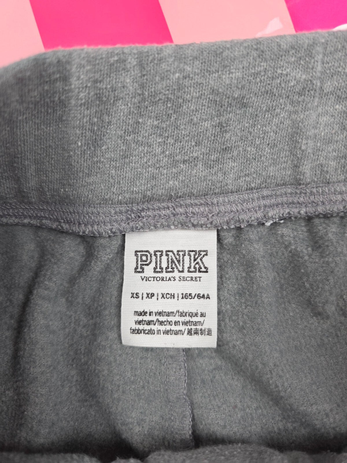 Victorias Secret PINK Love Lace Front Sweat Shorts XS