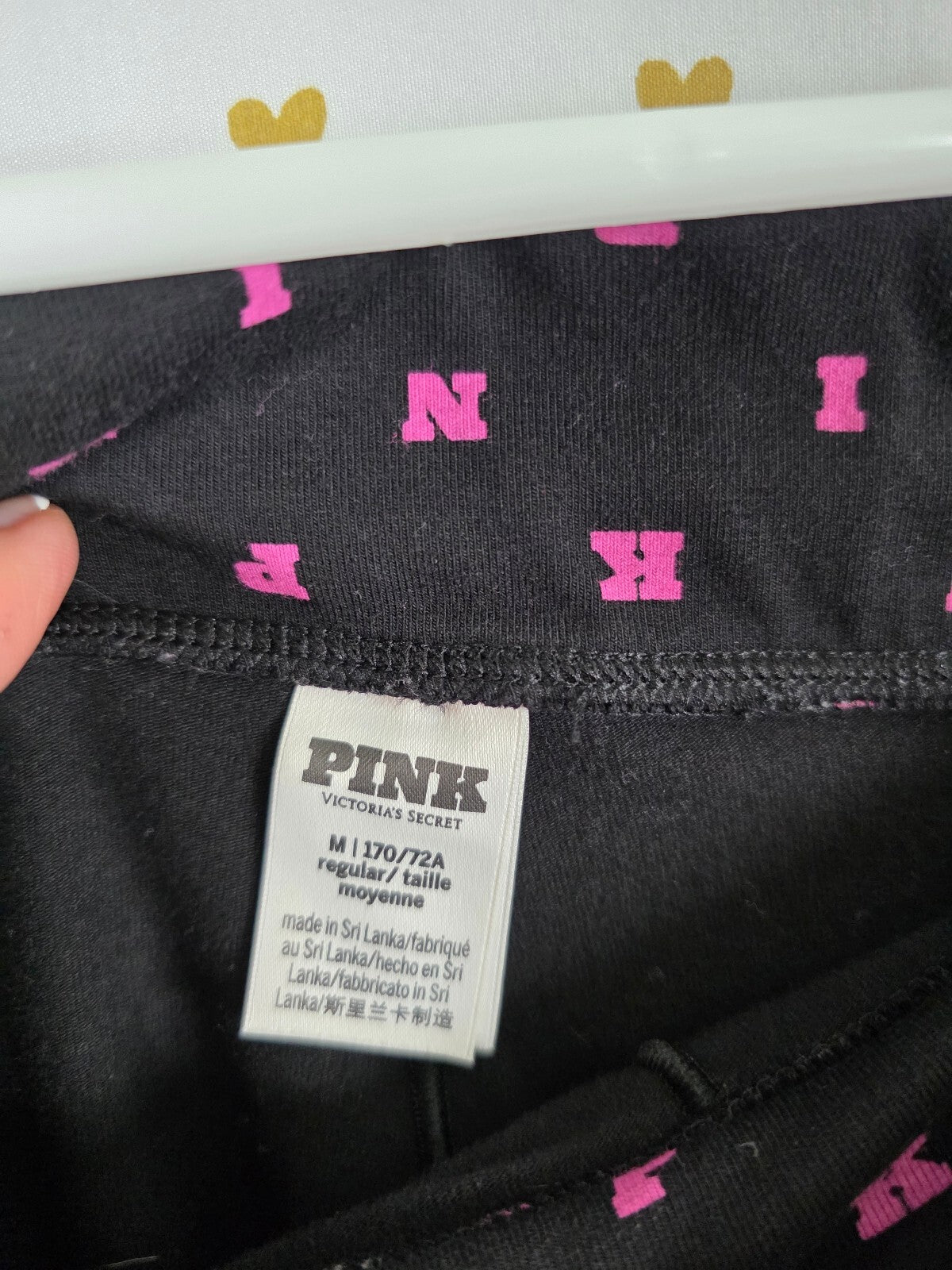 Victorias Secret PINK Logo Foldover Flare Yoga pants Flared Medium