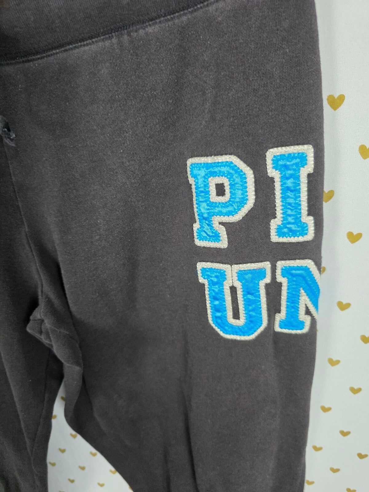 Victorias Secret PINK Vintage University Y2k Embroidered Sweats Sweatpants Med