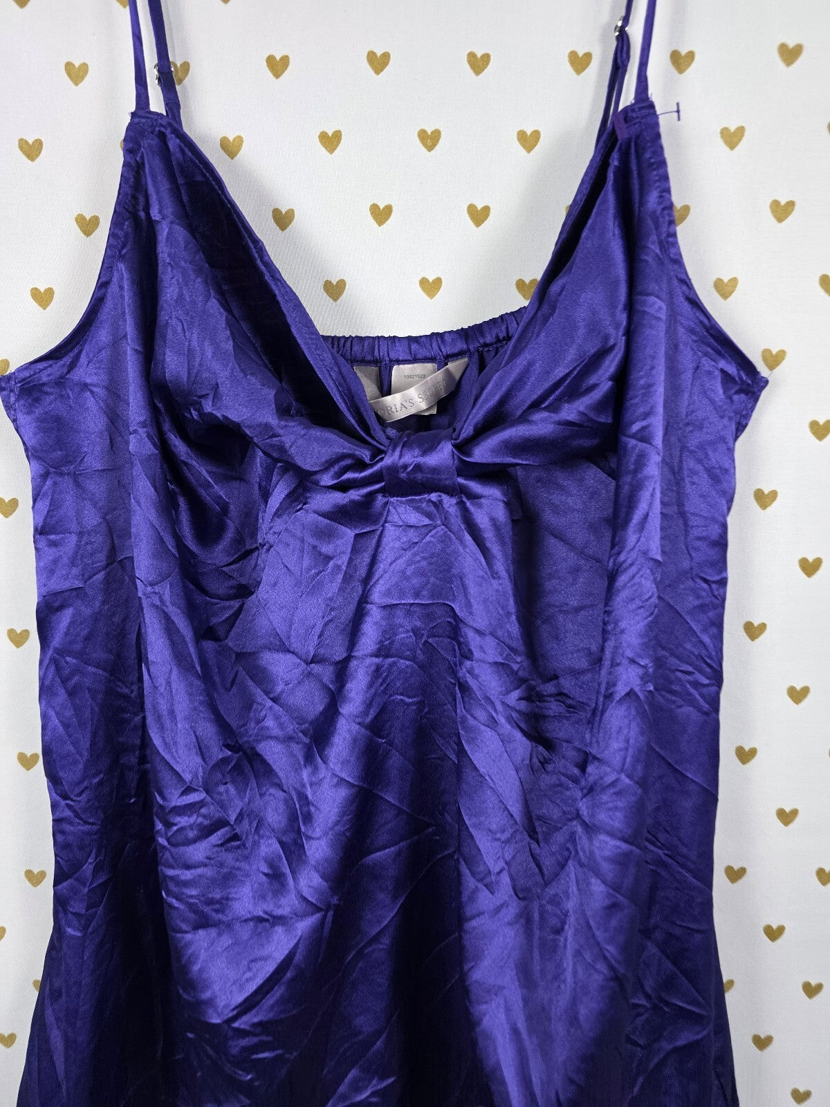 Victorias Secret Satin Bow Front Nightie Slip Dress Lingerie Medium
