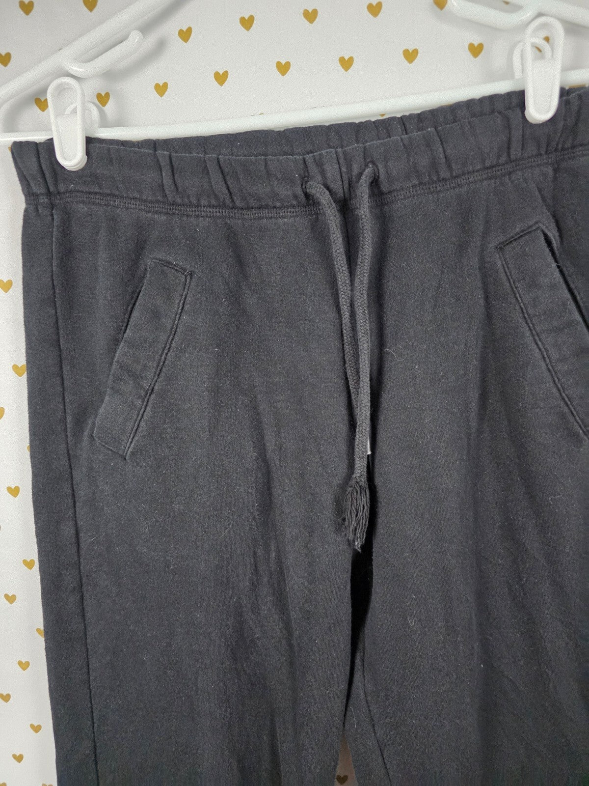Victorias Secret PINK Boyfriend XS Diaper Butt Sweats Sweatpants Black Flare