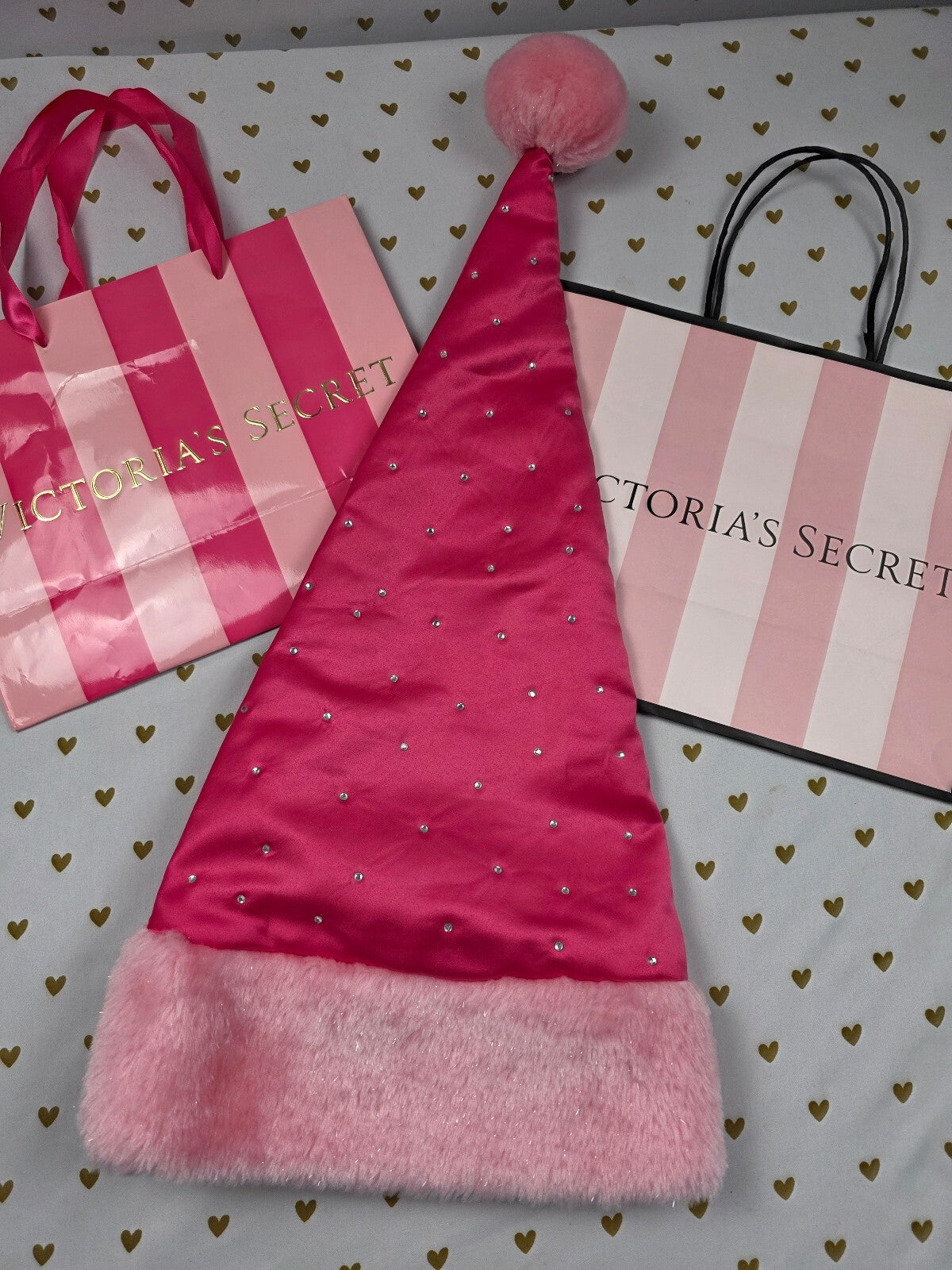Vintage 2007 Victoria's Secret Sexy Little Things Santa Baby BLING Hat