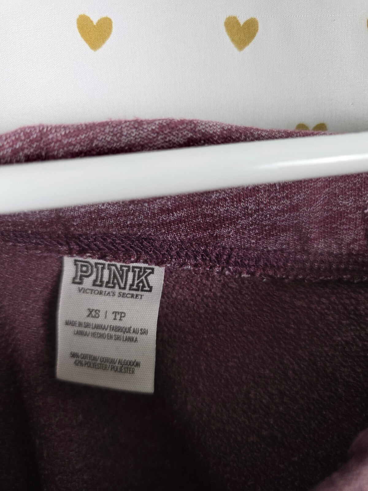 Victorias Secret PINK Diaper Butt Boyfriend Red Love Logo Flare Sweats XS
