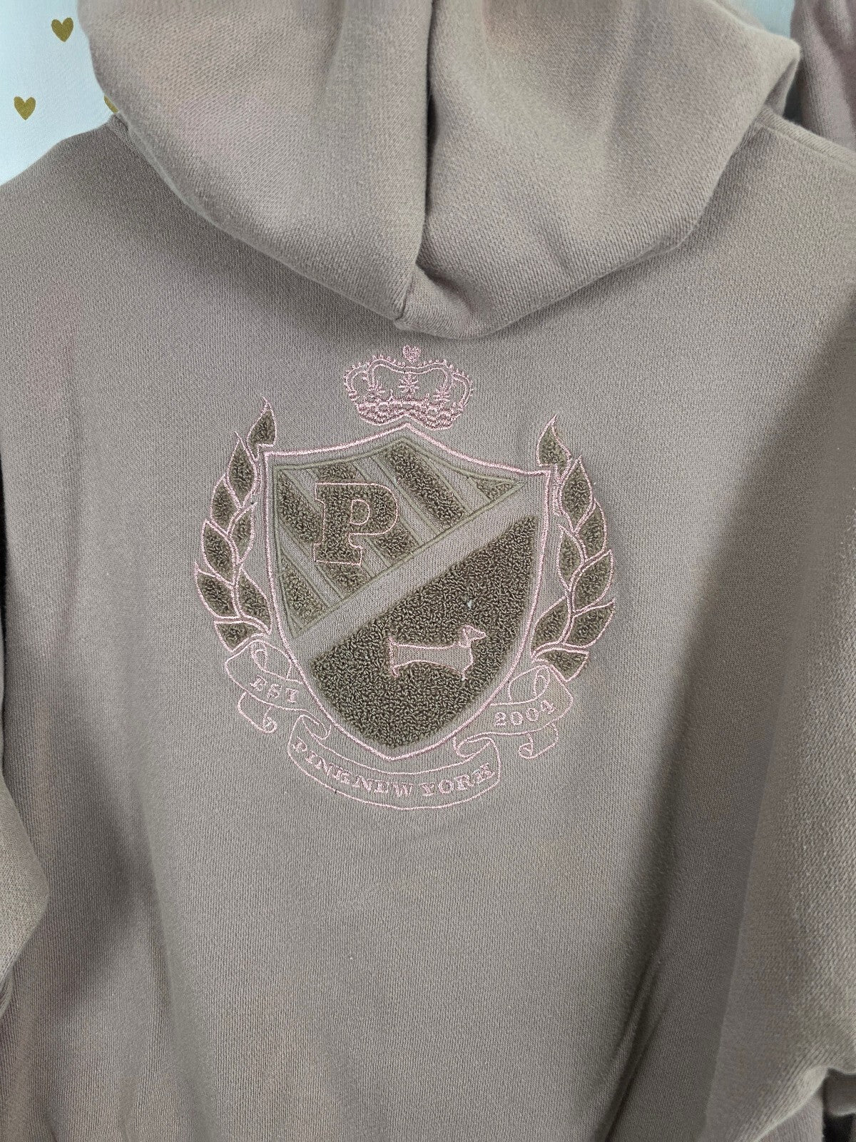 Victorias Secret Pink Crest Hoodie Jacket Full Zip Sweats Sweatpants SET Small