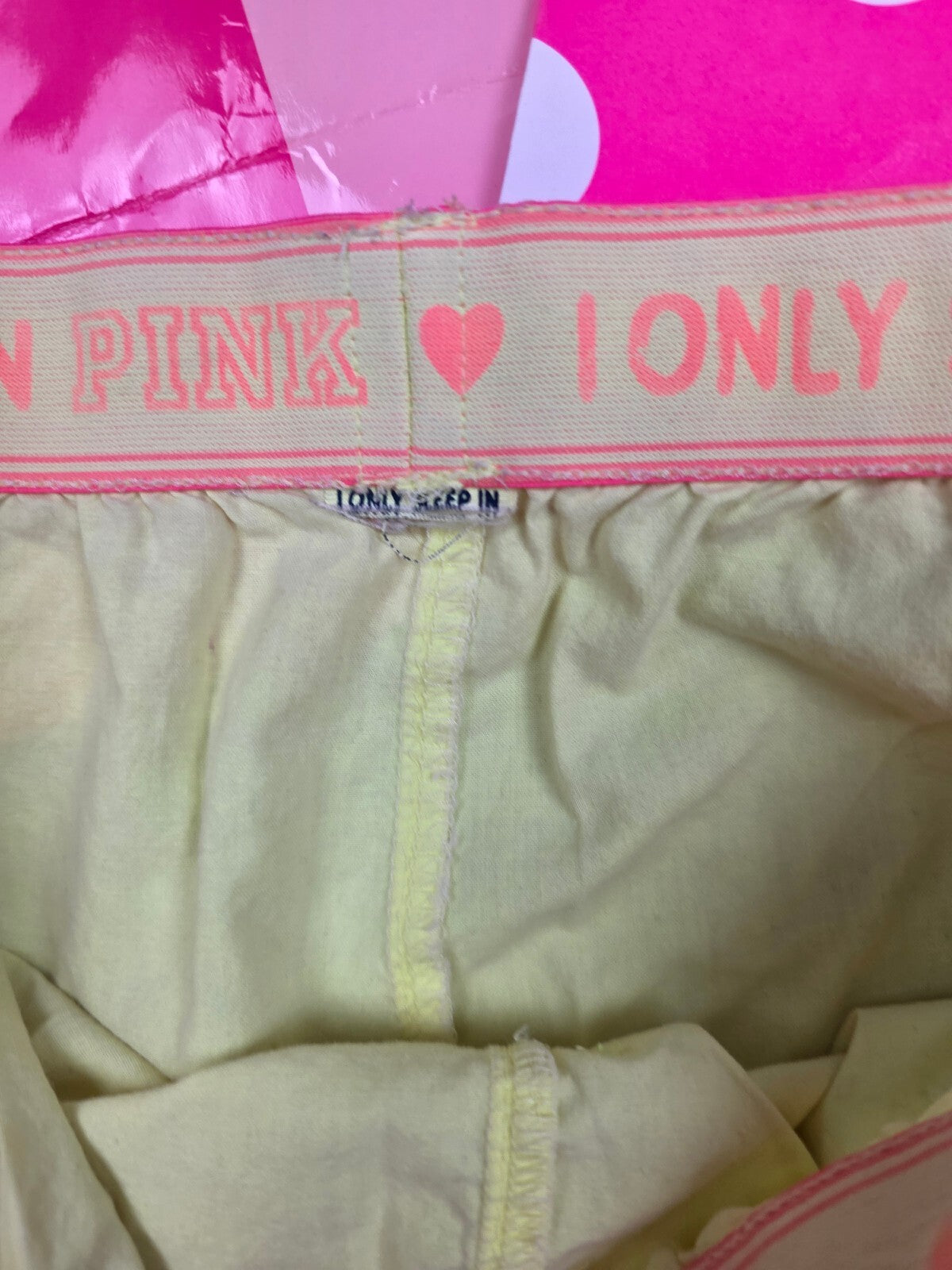 Victorias Secret PINK Neon Y2k Vintage Bling Sleep Shorts Boxers Pajama Bottoms