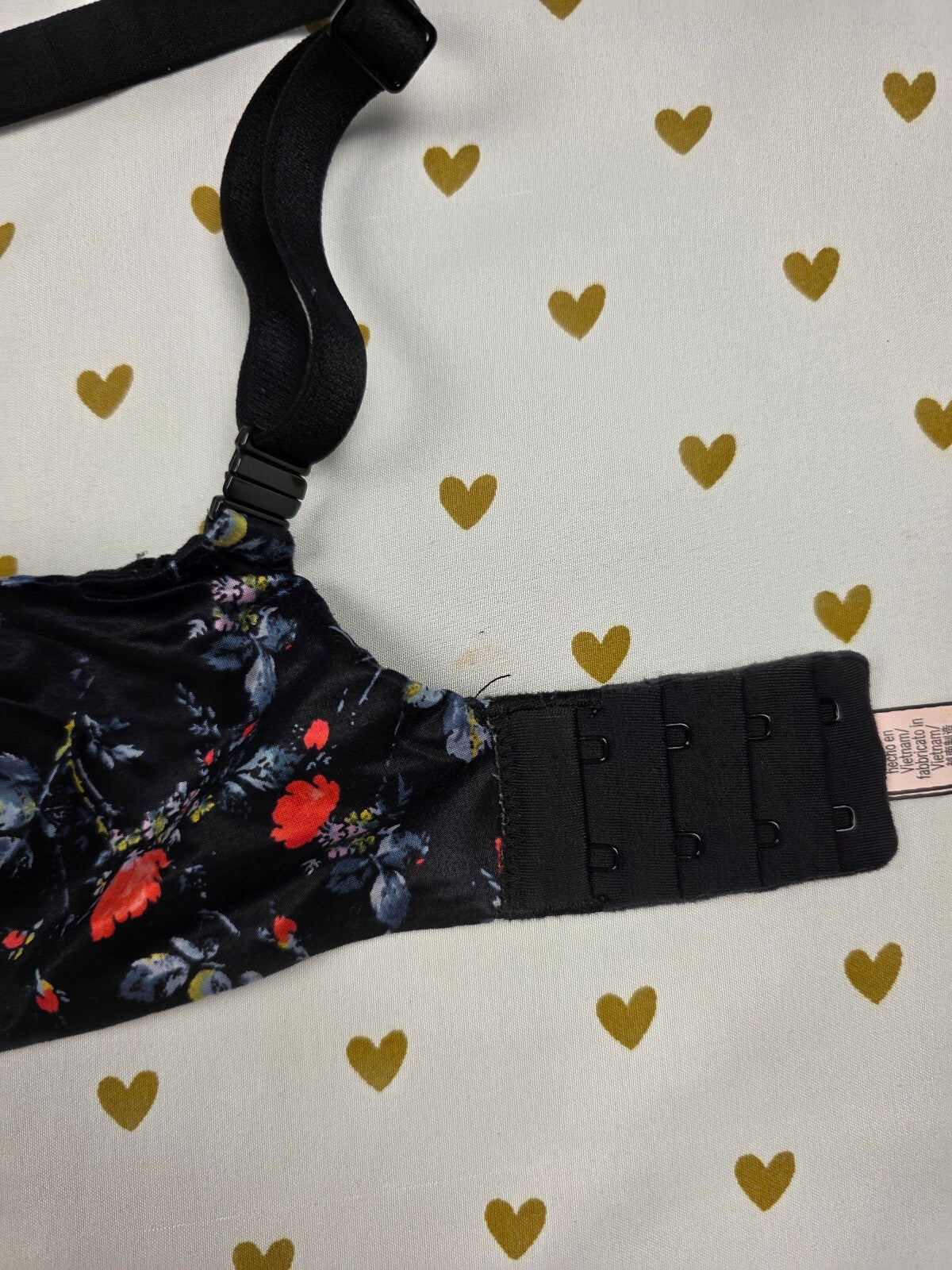 Victorias Secret Floral Lined Perfect Coverage Bra 34DD