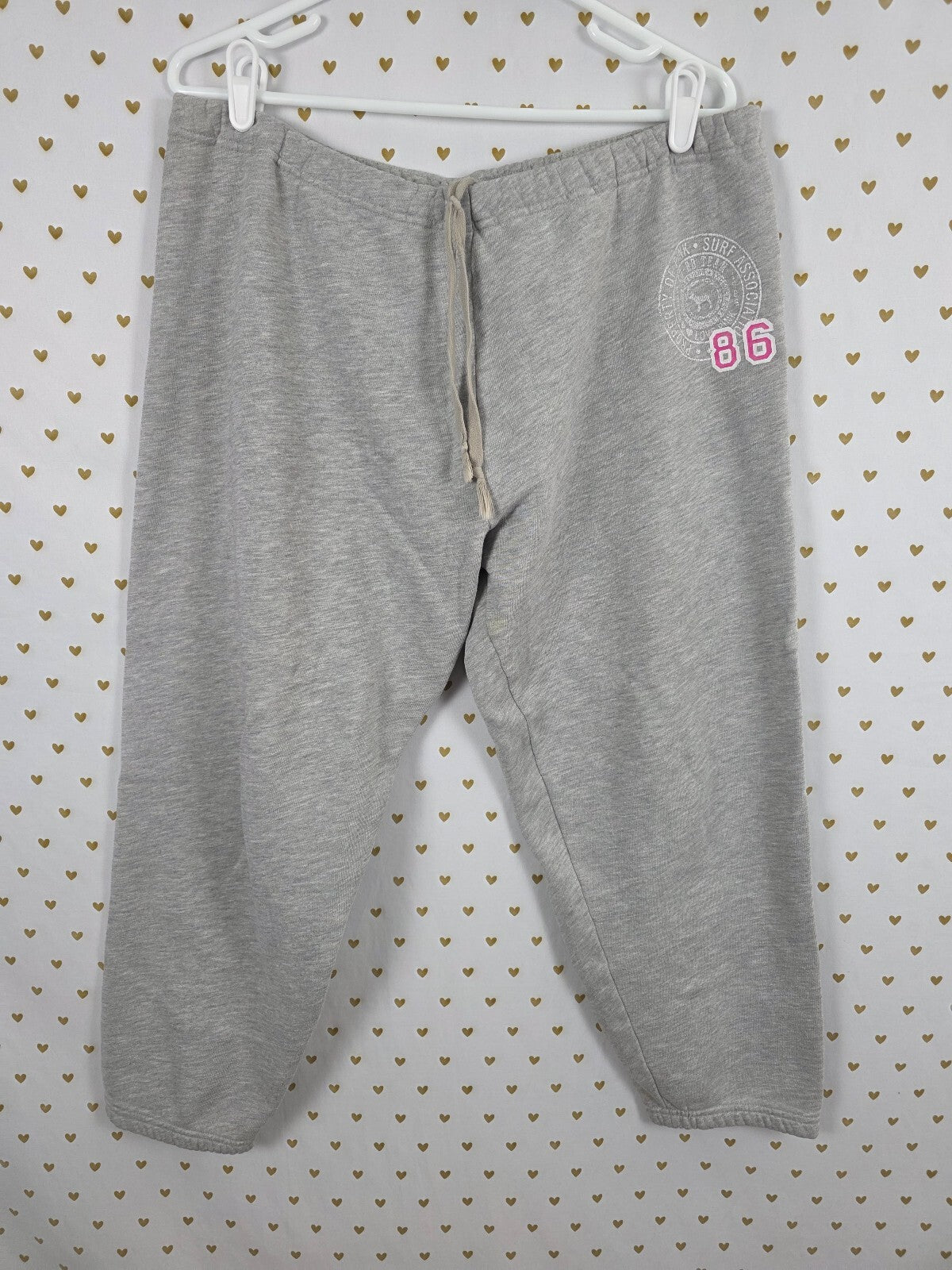 Victorias Secret PINK Team Vintage Y2k Grey Sweat Pants Sweatpants Large