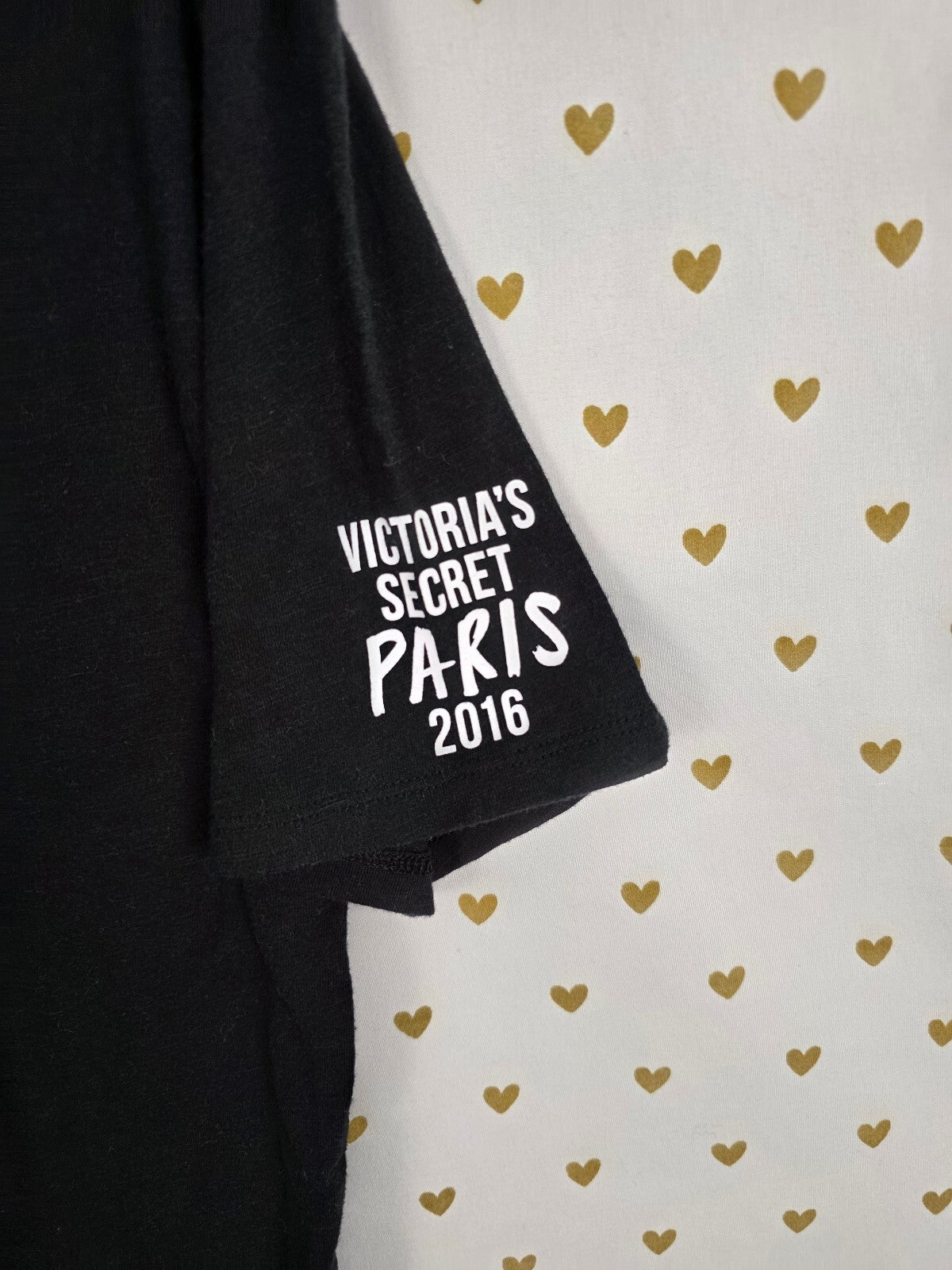 Victoria's Secret Paris 2016 Fashion Show Rock The Runway Black Tee XS Rare