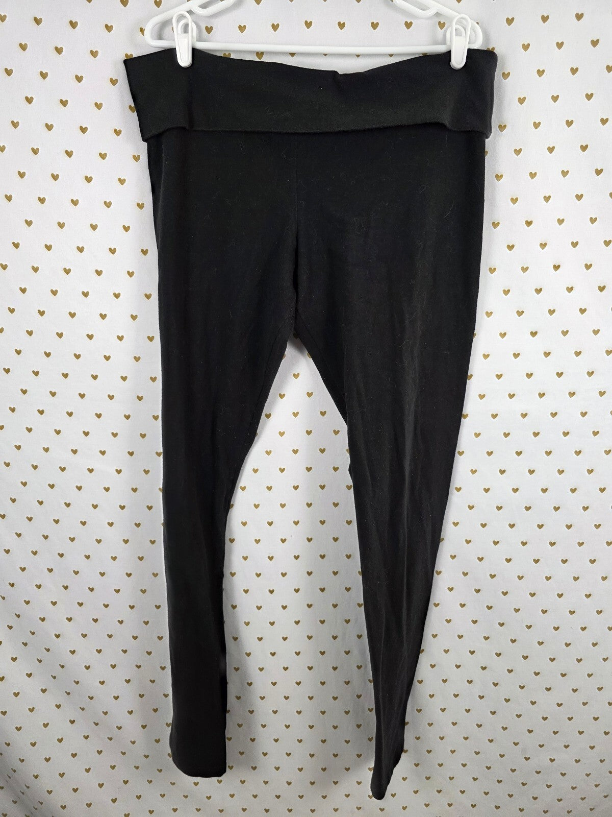 Victorias Secret Angels gold Bling Wings FOldover Yoga Pants XL LONG
