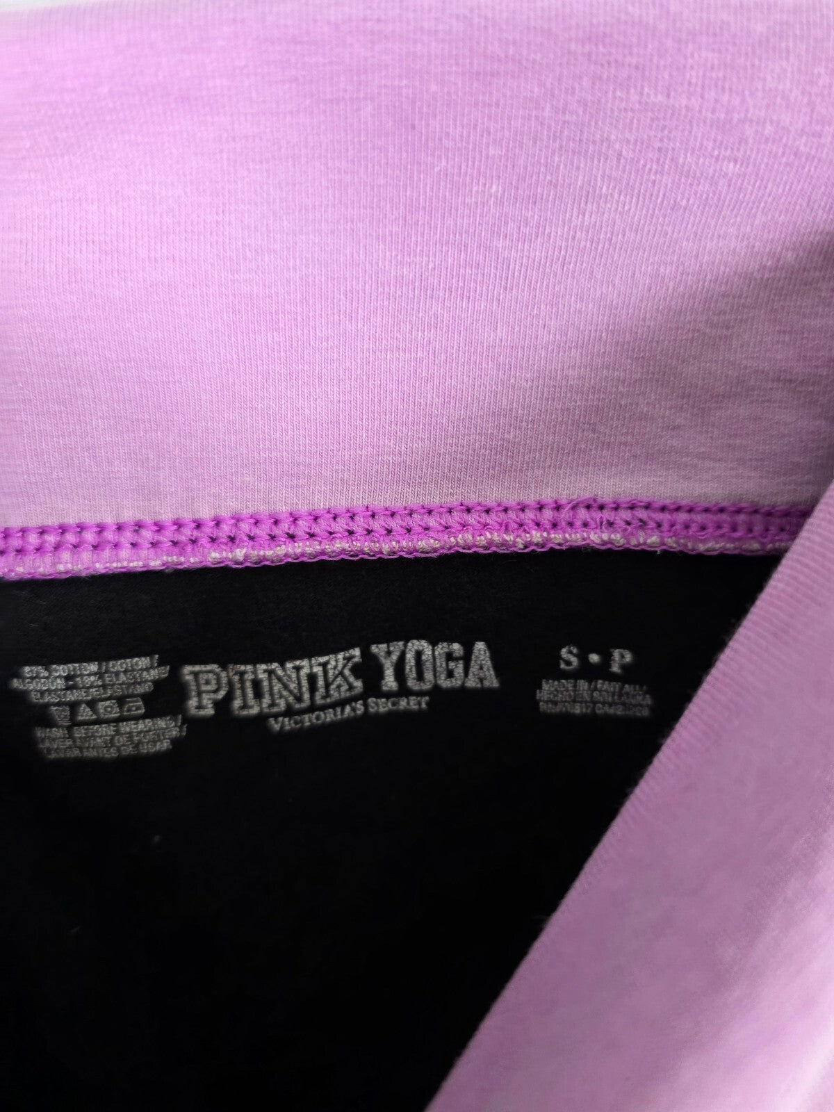 Victorias Secret PINK Vintage Y2k LOVE Foldover Yoga pants Capri Cropped Small