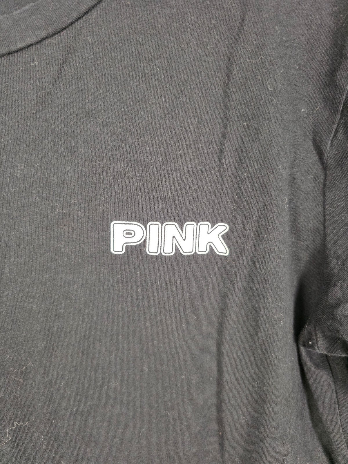 Victorias Secret PINK BEACH logo Tee shirt Black SMALL