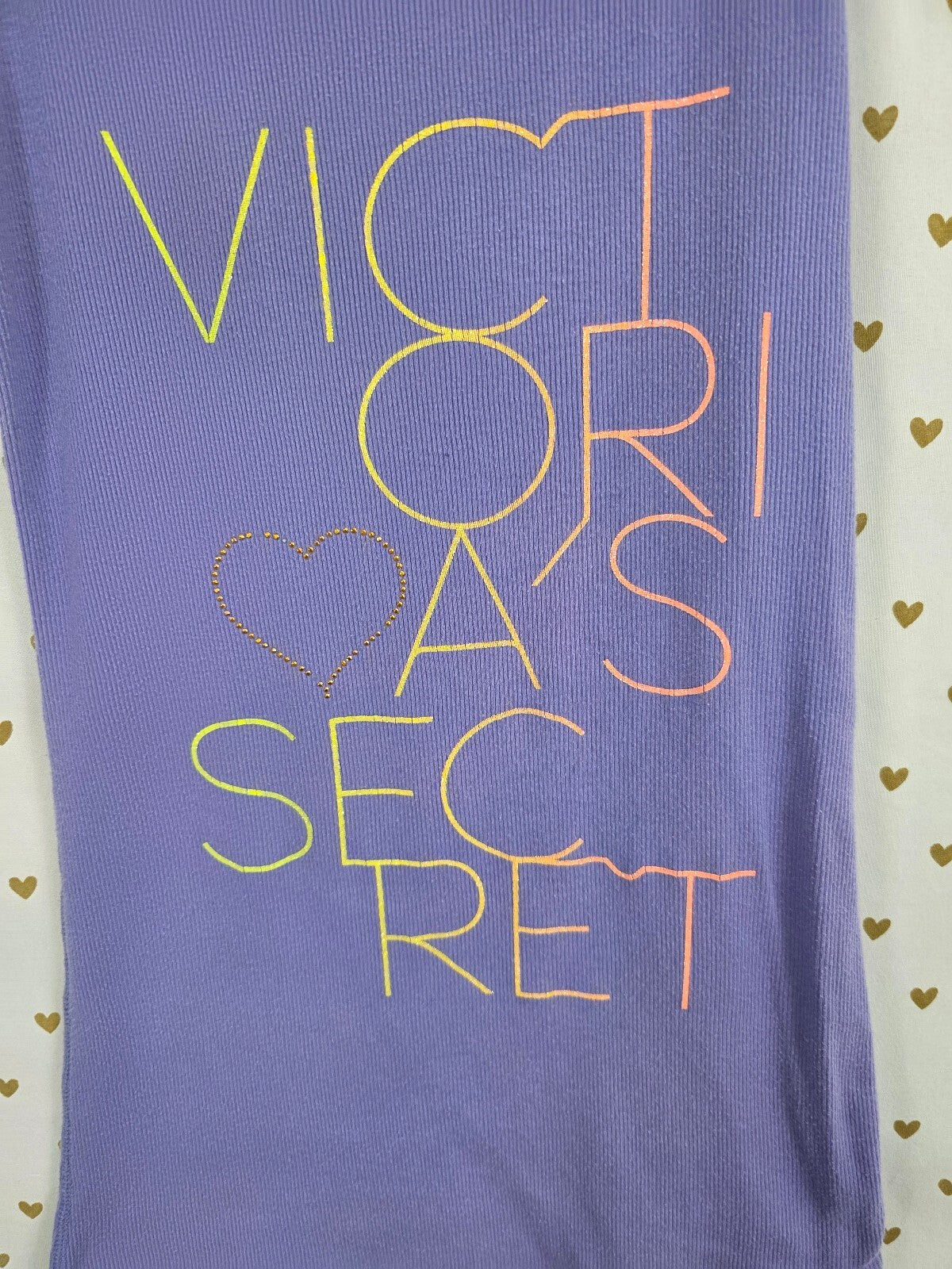 Victorias Secret Purple Vintage cotton ribbed tank Top Small