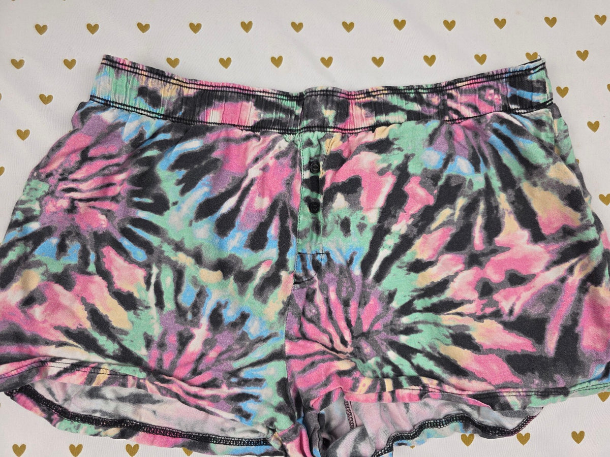 Victorias Secret PINK TYE DYE XS Sleep Shorts Boxers Pajama Bottoms