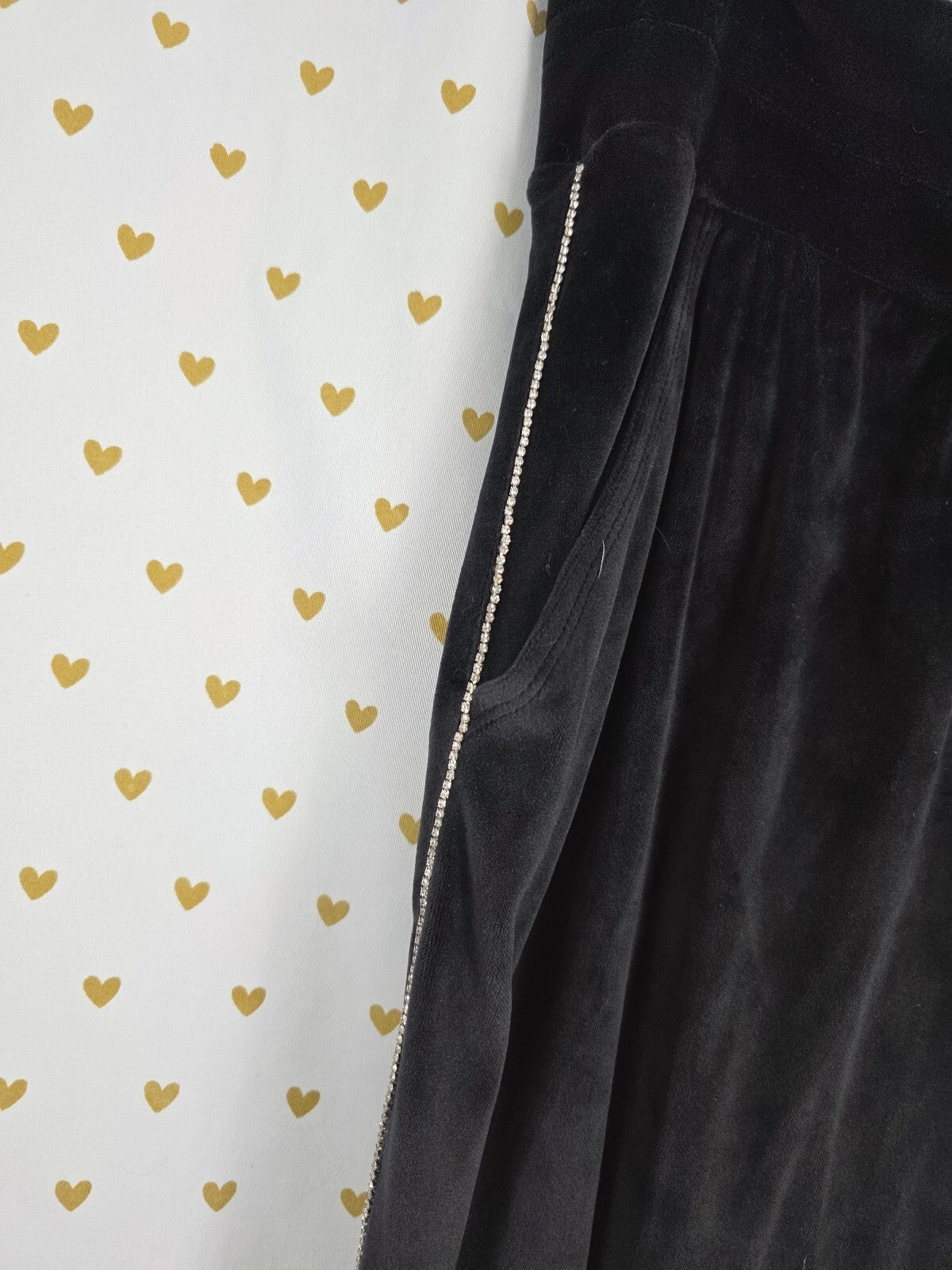 Victoria's Secret On Point Velour Tracksuit XXL Black Rhinestone BLING Set