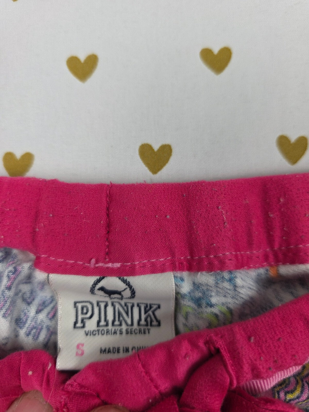 Victorias Secret PINK Vintage Tie Front Y2k S Sleep Shorts Boxers Pajama Bottoms